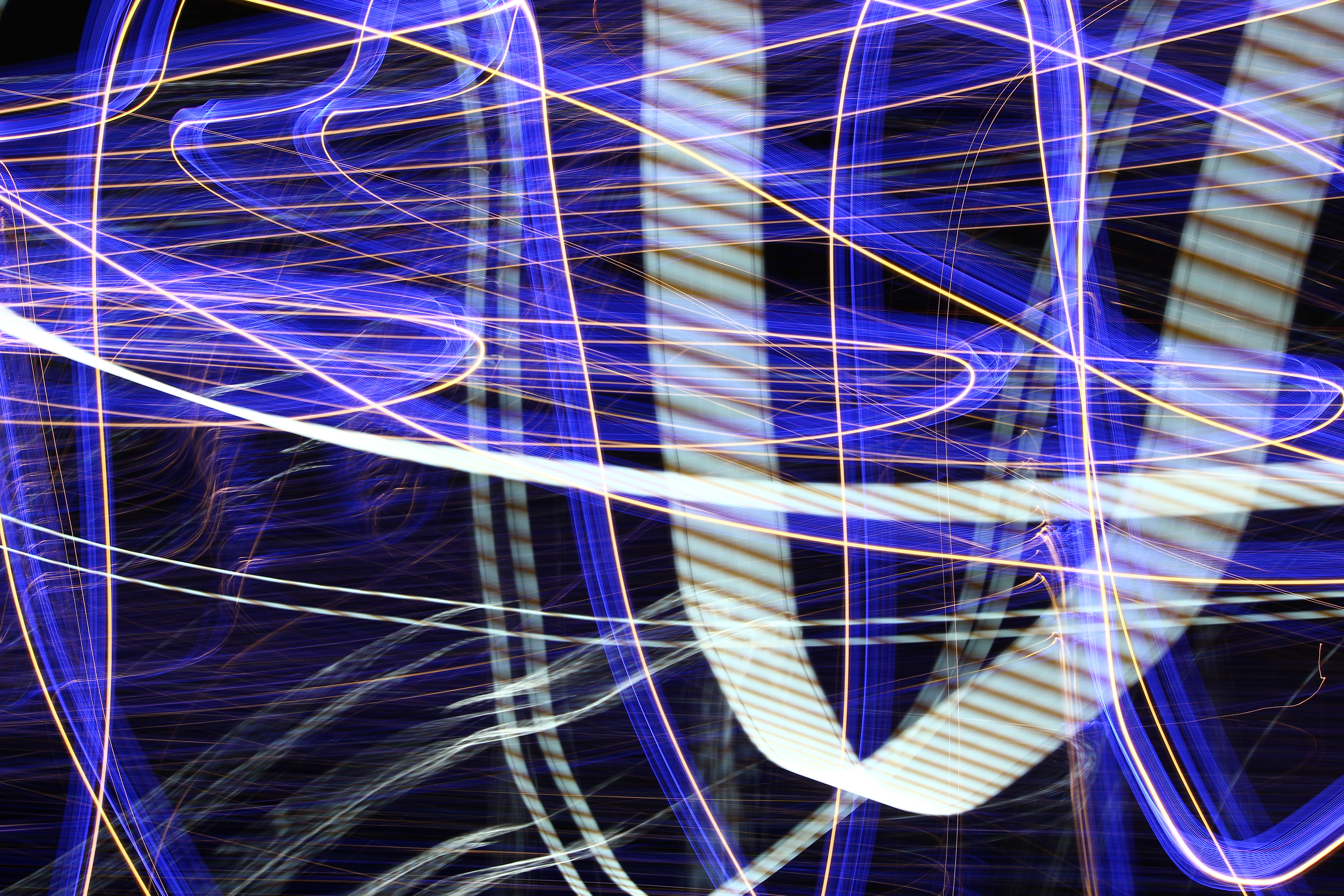 abstract, bright, lines, wavy, neon Ultra HD, Free 4K, 32K