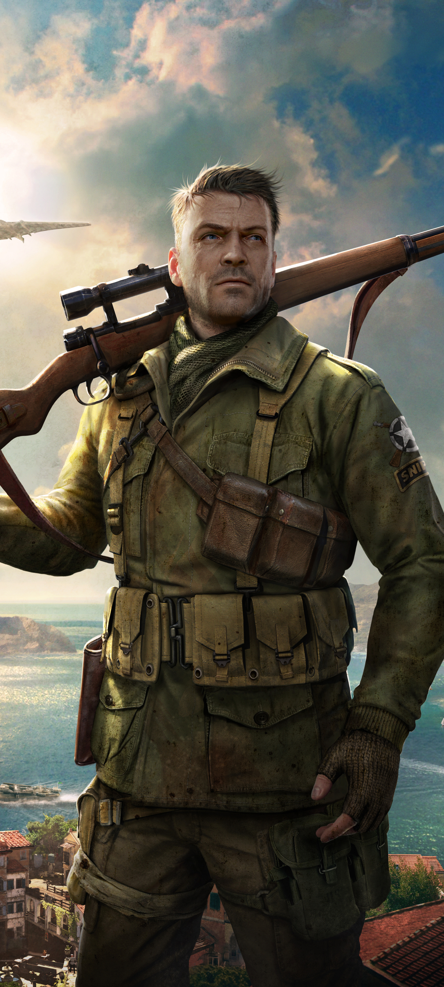 Handy-Wallpaper Computerspiele, Sniper Elite 4 kostenlos herunterladen.
