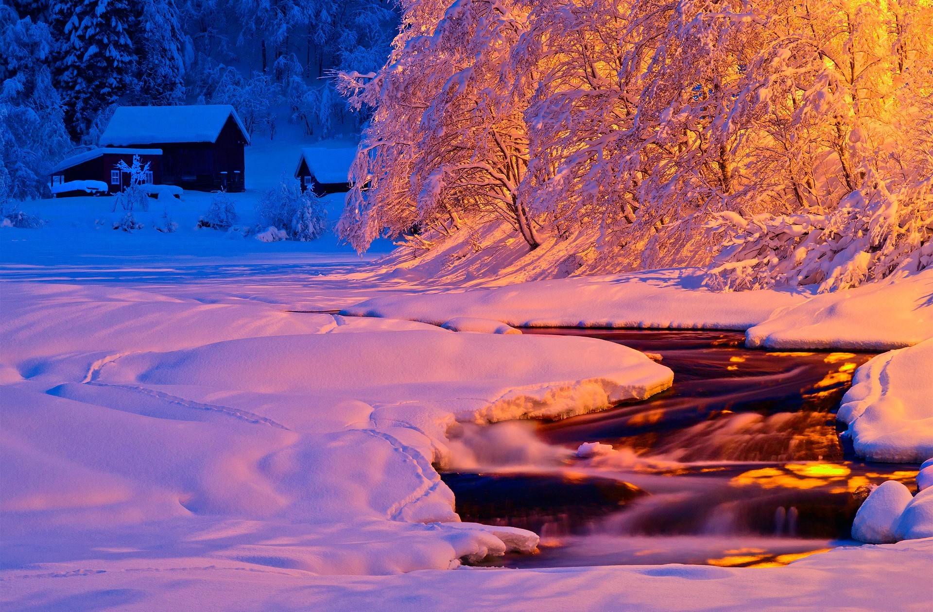 Free download wallpaper Winter, Sunset, Snow, Photography, Sunshine on your PC desktop