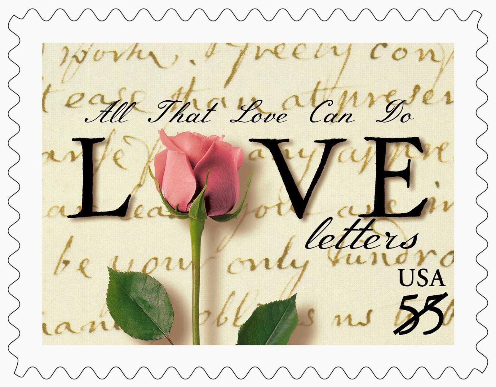 love, man made, stamp, pink flower, rose