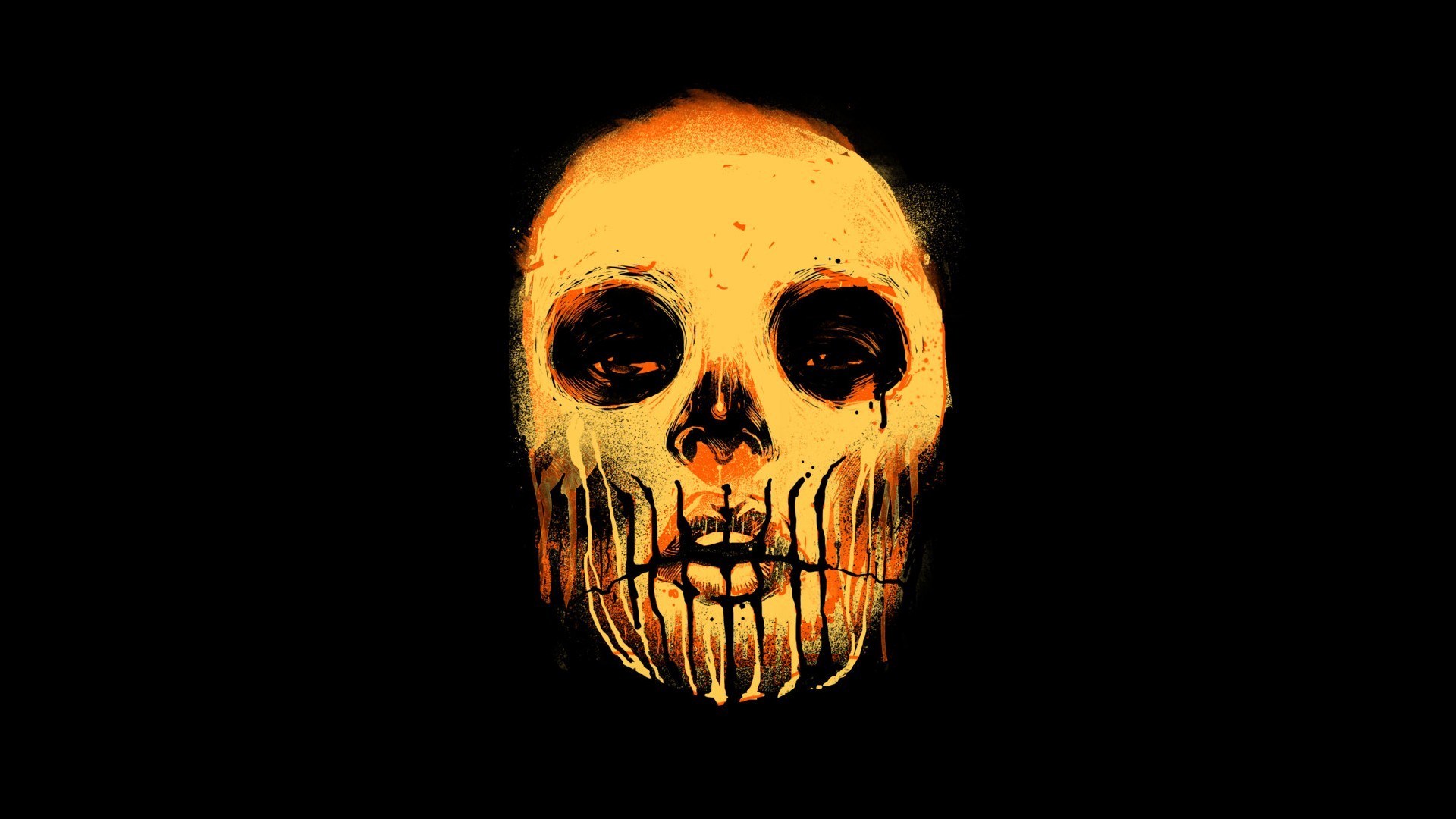 Download mobile wallpaper Dark, Face, Skull for free.
