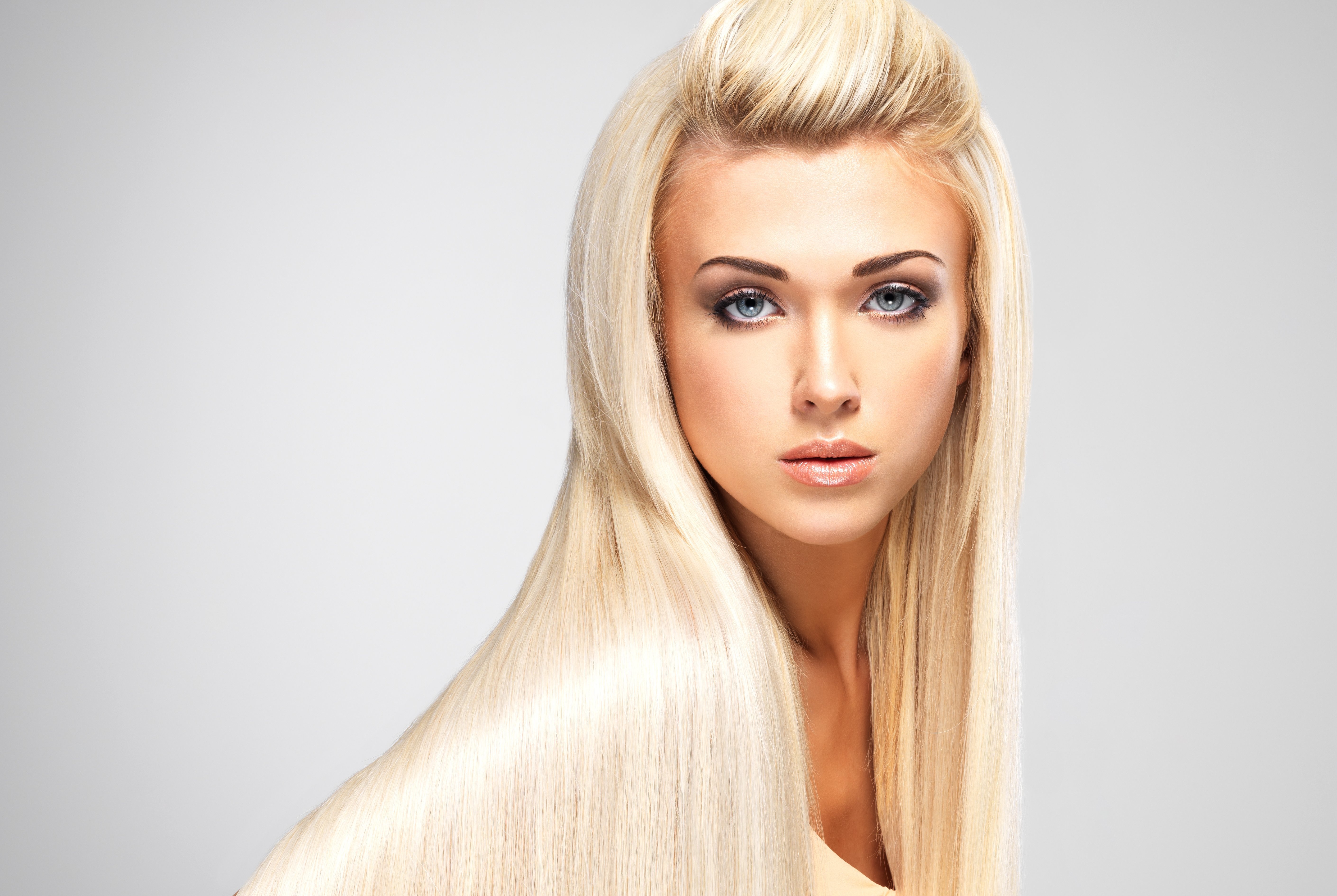 Download mobile wallpaper Blonde, Model, Women, Blue Eyes, Long Hair for free.