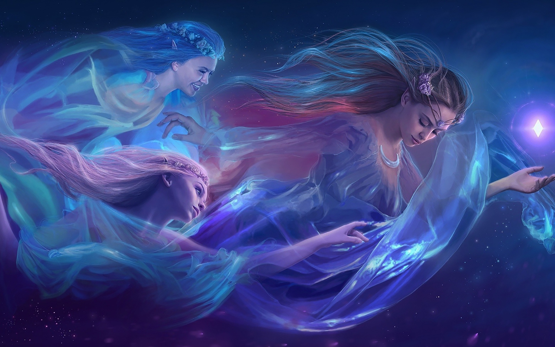 Free download wallpaper Fantasy, Stars, Fairy on your PC desktop