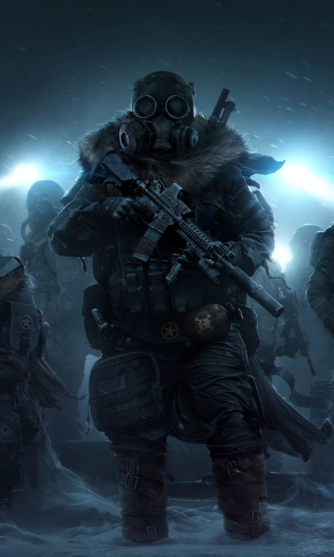 Download mobile wallpaper Gas Mask, Video Game, Wasteland 3 for free.