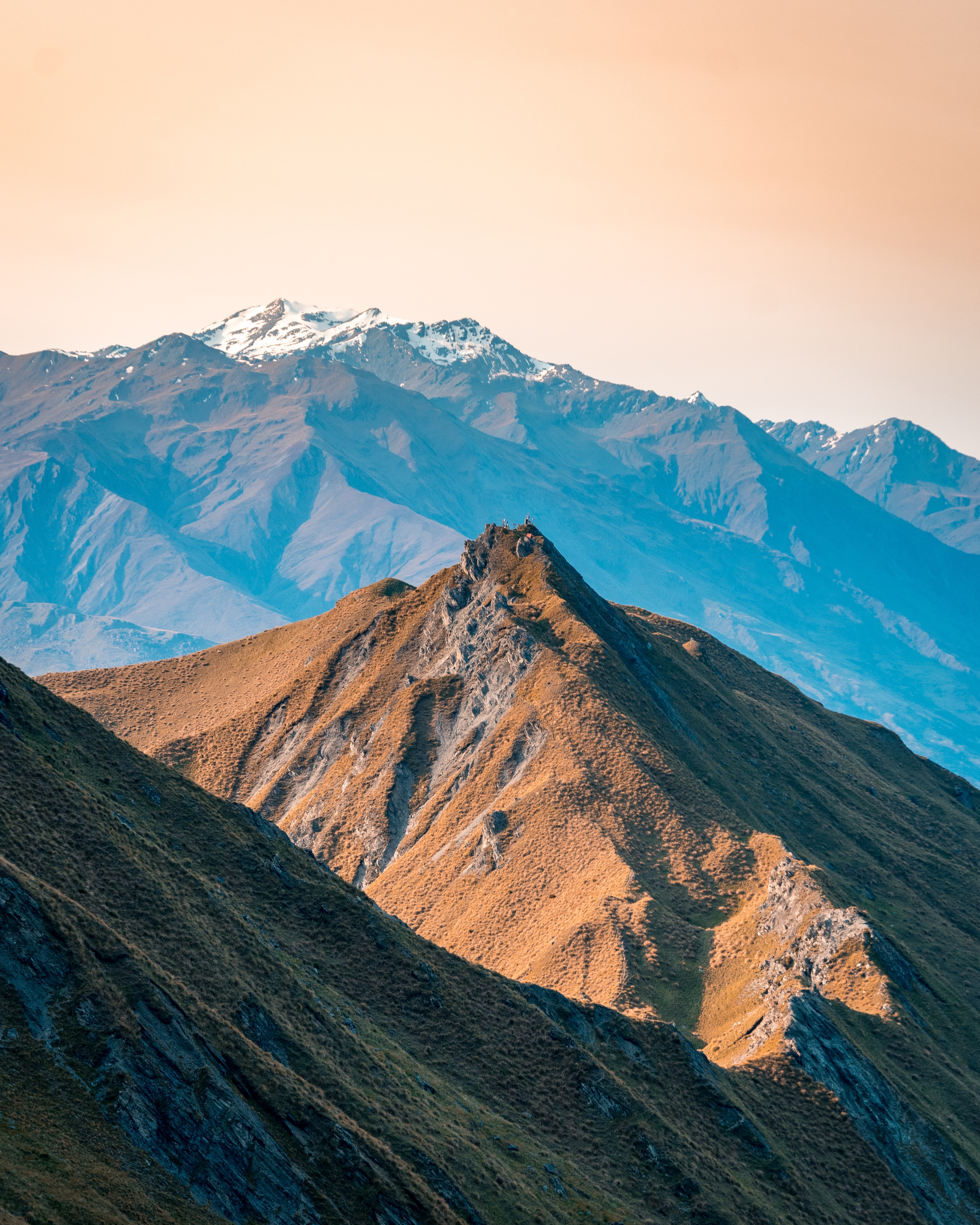 Скачать картинку Рельеф, Вершины, Горы, Новая Зеландия, Природа в телефон бесплатно.
