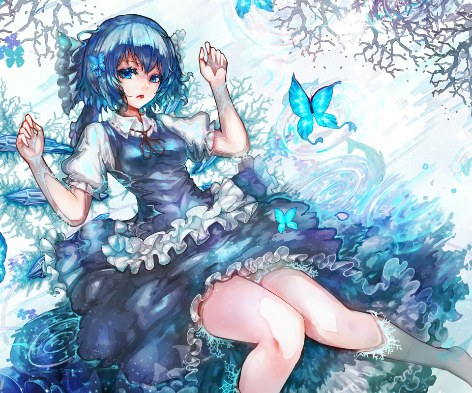 Baixar papel de parede para celular de Anime, Touhou, Cirno (Touhou) gratuito.