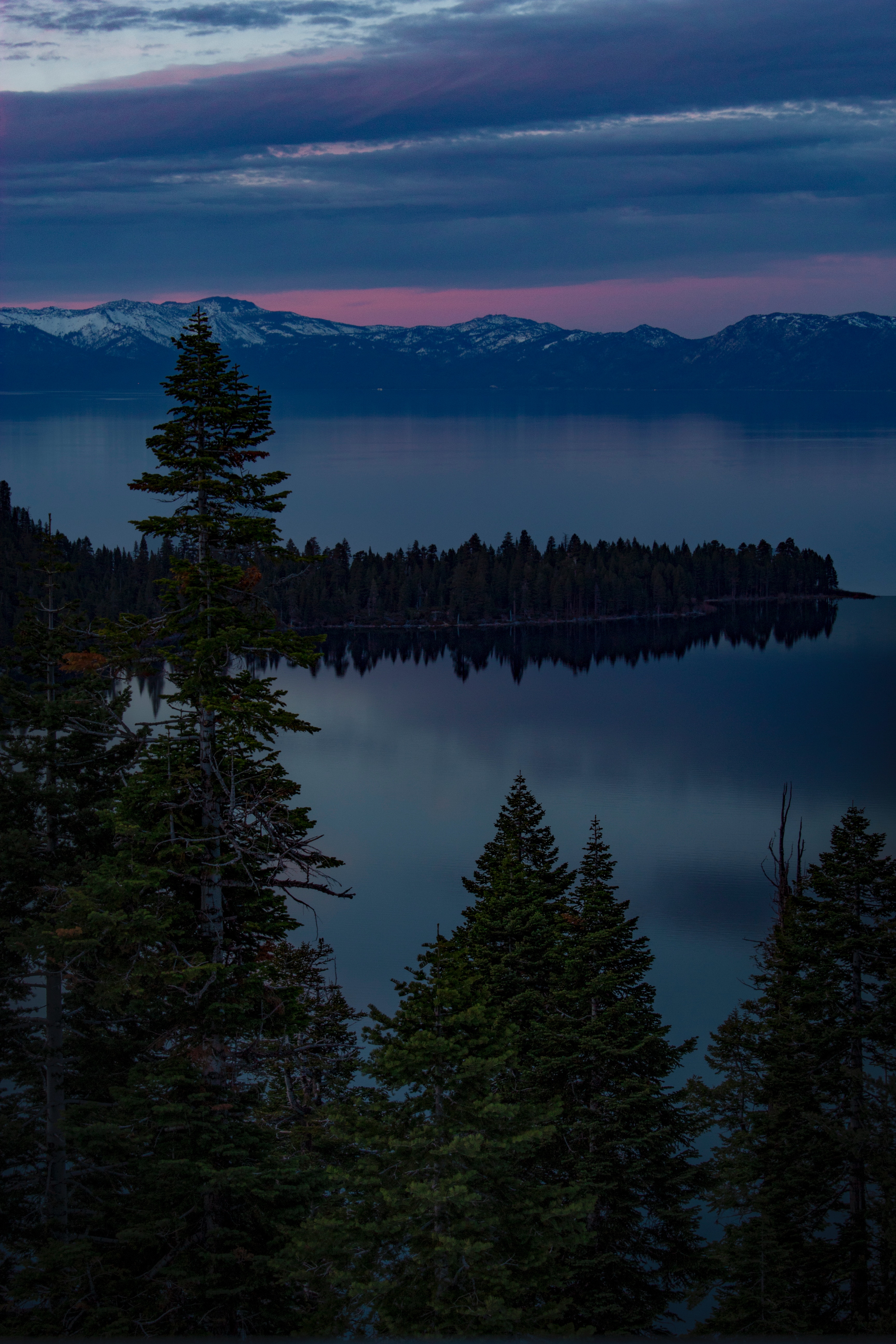 Téléchargez des papiers peints mobile Nature, Soir, Sud Du Lac Tahoe, Arbres, Lac Tahoe Sud, Etats Unis, États Unis, Lac gratuitement.