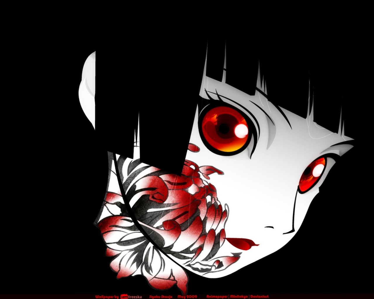 Handy-Wallpaper Animes, Jigoku Shōjo kostenlos herunterladen.