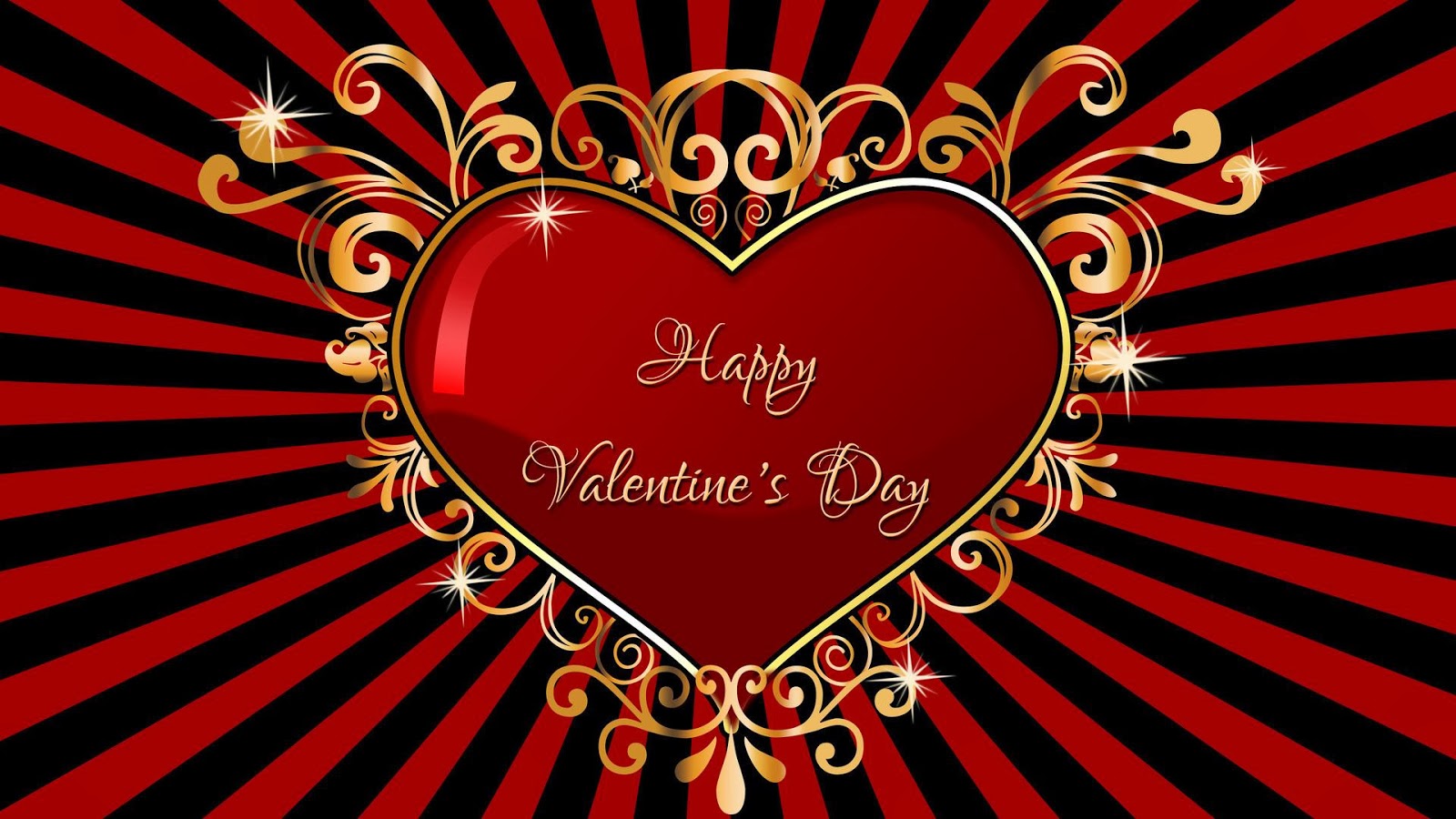Скачати мобільні шпалери День Святого Валентина, Золото, Свято, Серце, Смужки, Щасливого Дня Святого Валентина безкоштовно.