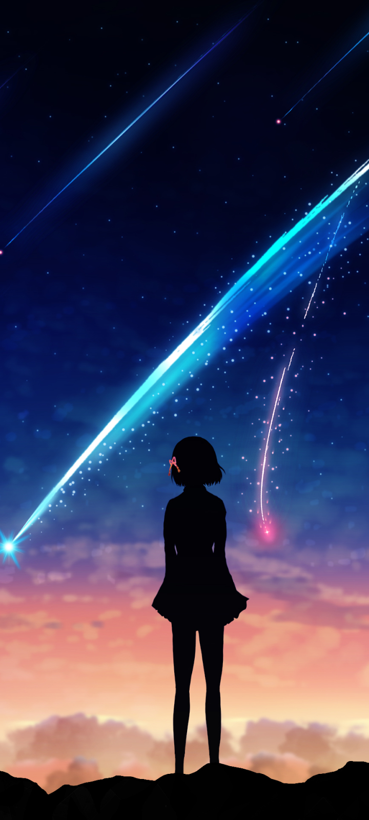 Handy-Wallpaper Animes, Your Name Gestern Heute Und Für Immer, Kimi No Na Wa, Mitsuha Miyamizu kostenlos herunterladen.