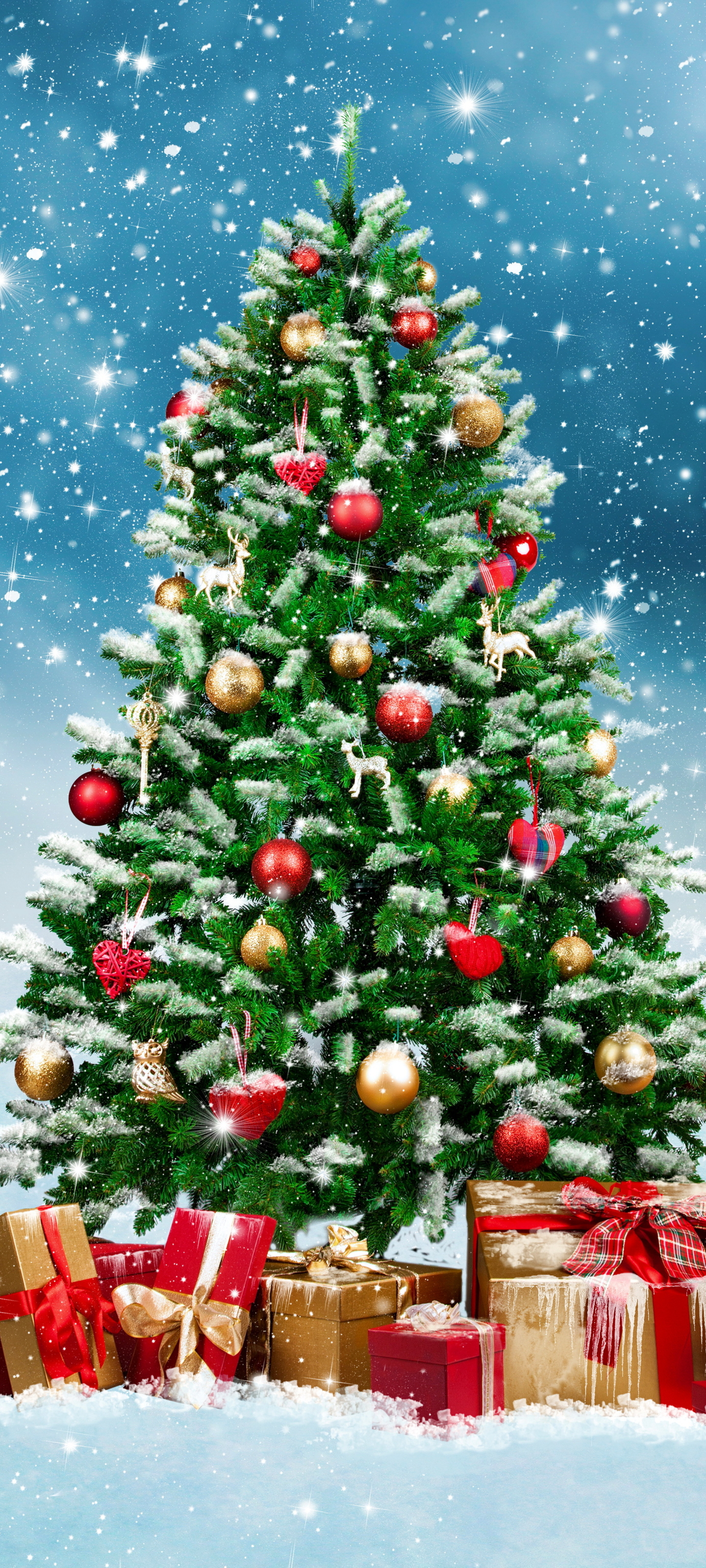 Download mobile wallpaper Christmas, Holiday, Gift, Christmas Tree, Christmas Ornaments for free.