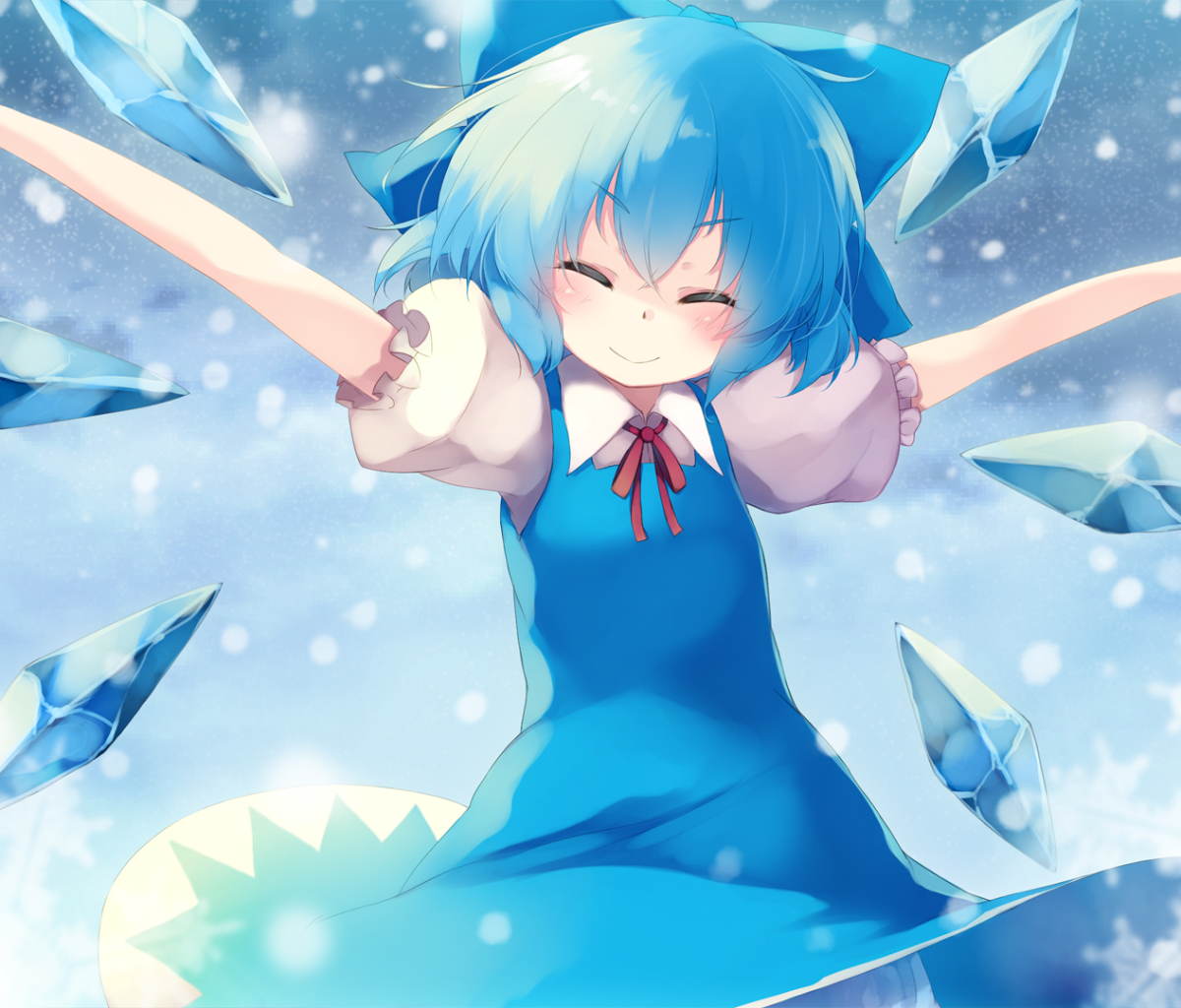 Baixar papel de parede para celular de Anime, Touhou, Cirno (Touhou) gratuito.