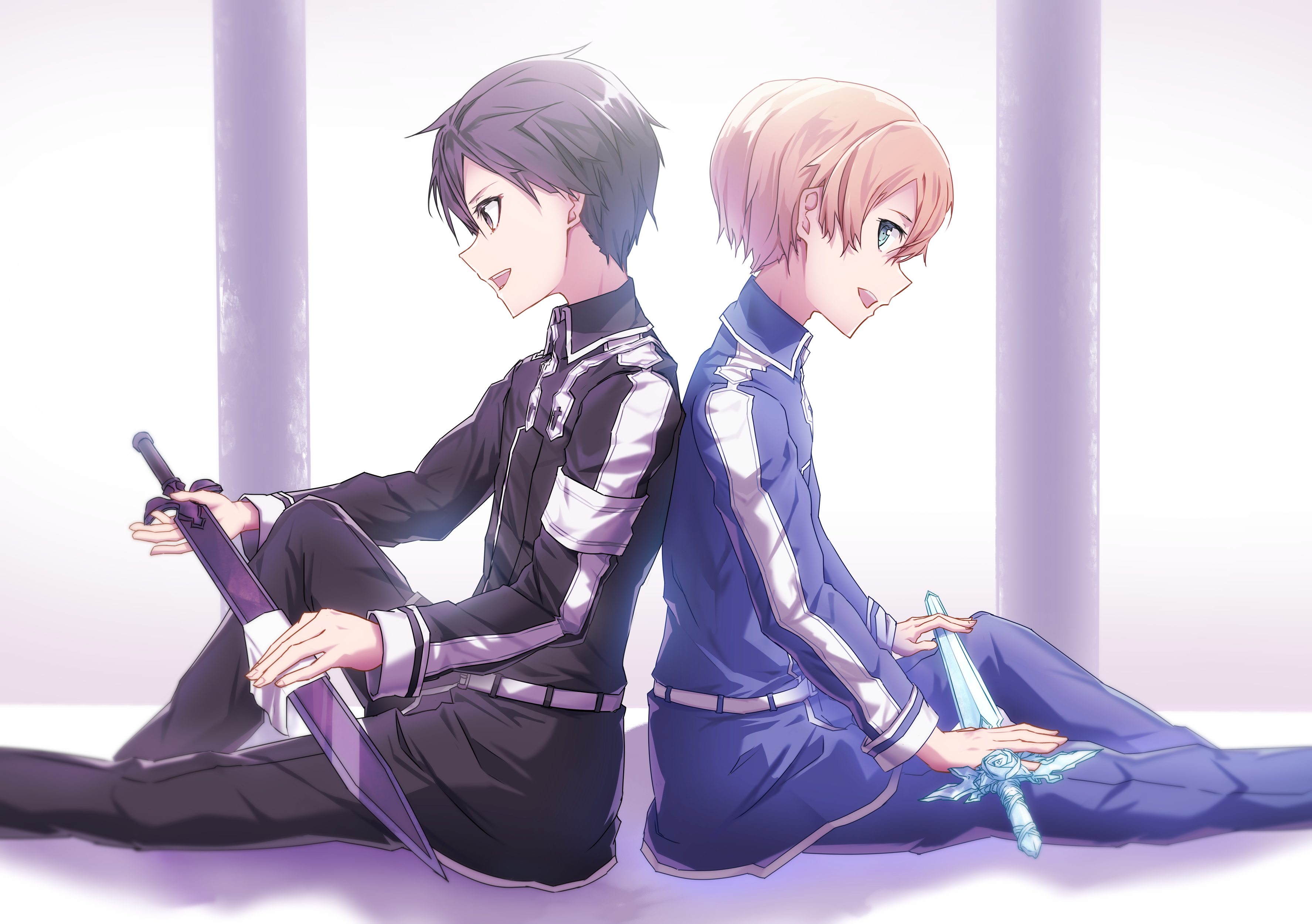 Descarga gratuita de fondo de pantalla para móvil de Sword Art Online, Animado, Kirito (Arte De Espada En Línea), Eugeo (Arte De Espada En Línea).