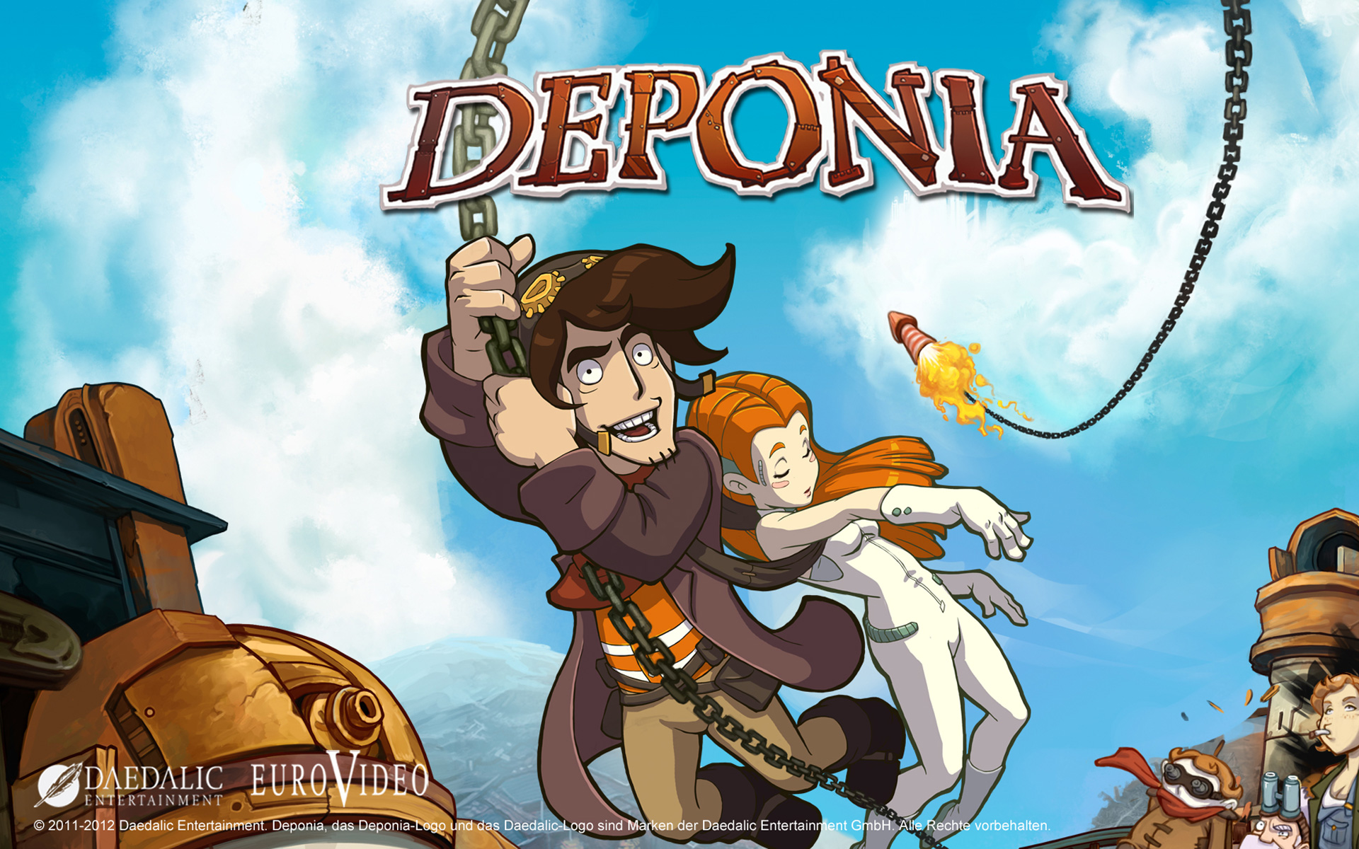 Laden Sie Deponia HD-Desktop-Hintergründe herunter