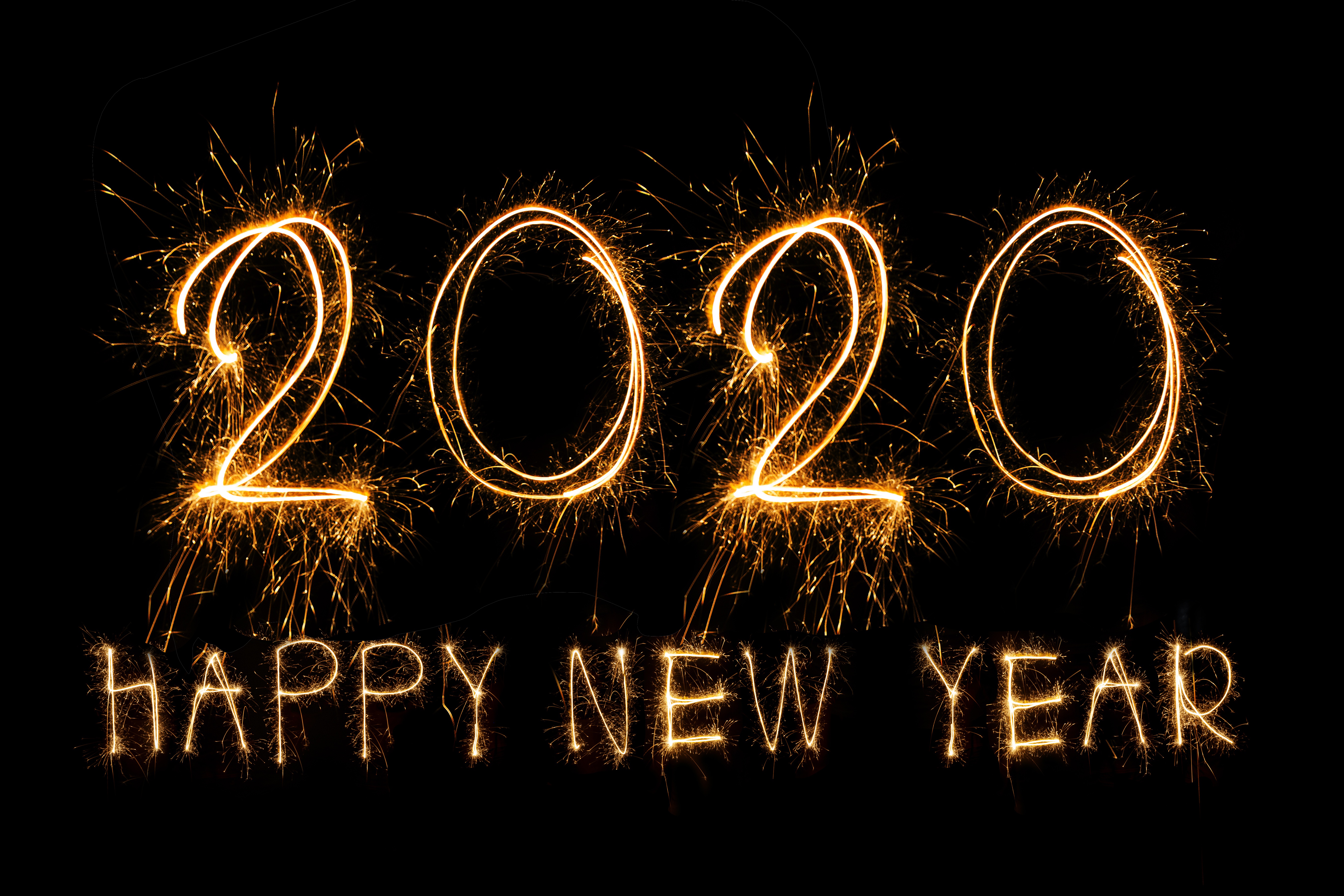 969229壁紙のダウンロードホリデー, 2020年新年, 花火, あけましておめでとう, 新年-スクリーンセーバーと写真を無料で