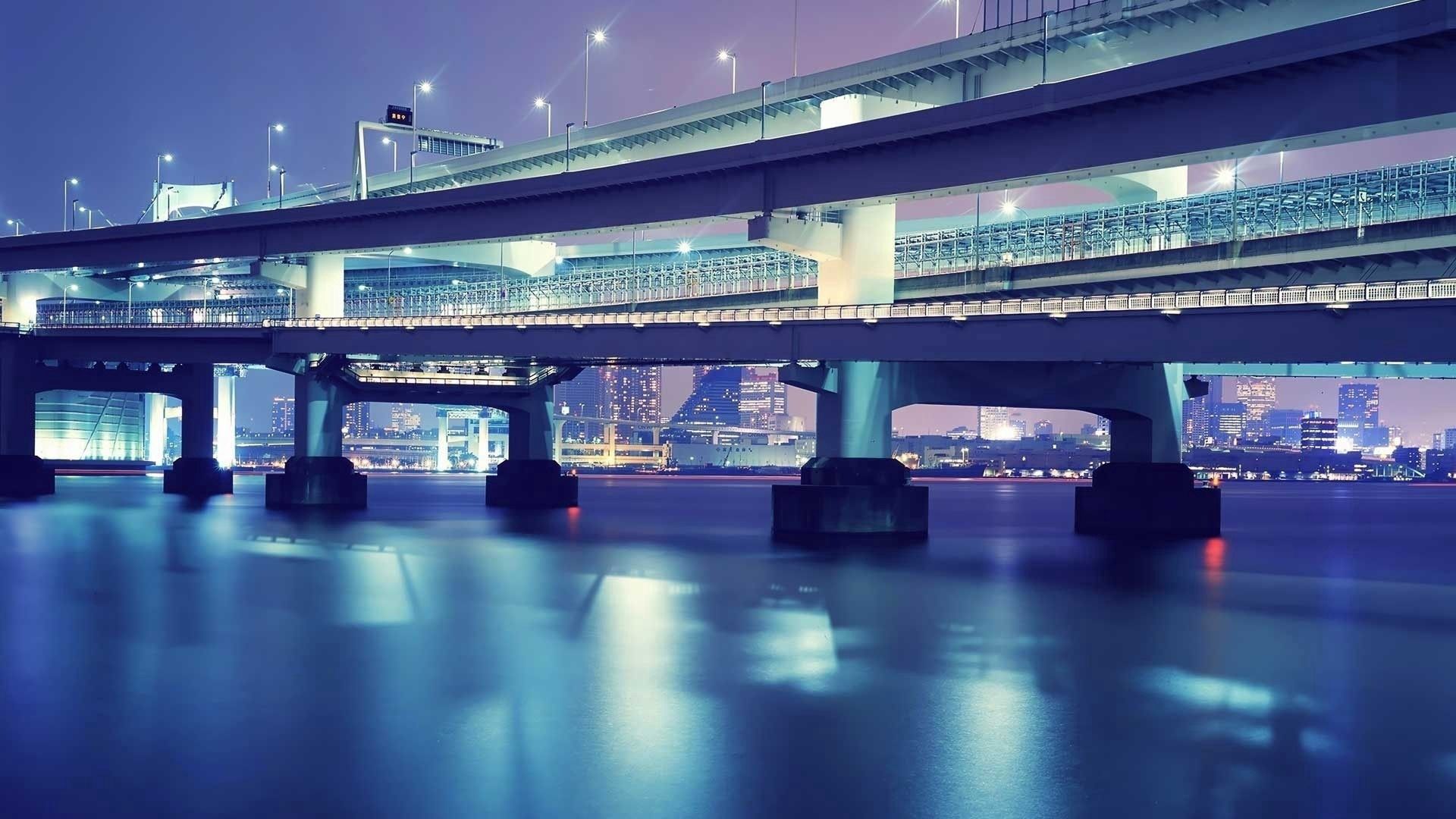 Free download wallpaper Bridge, Cities, Handsomely, It's Beautiful, Tokyo on your PC desktop