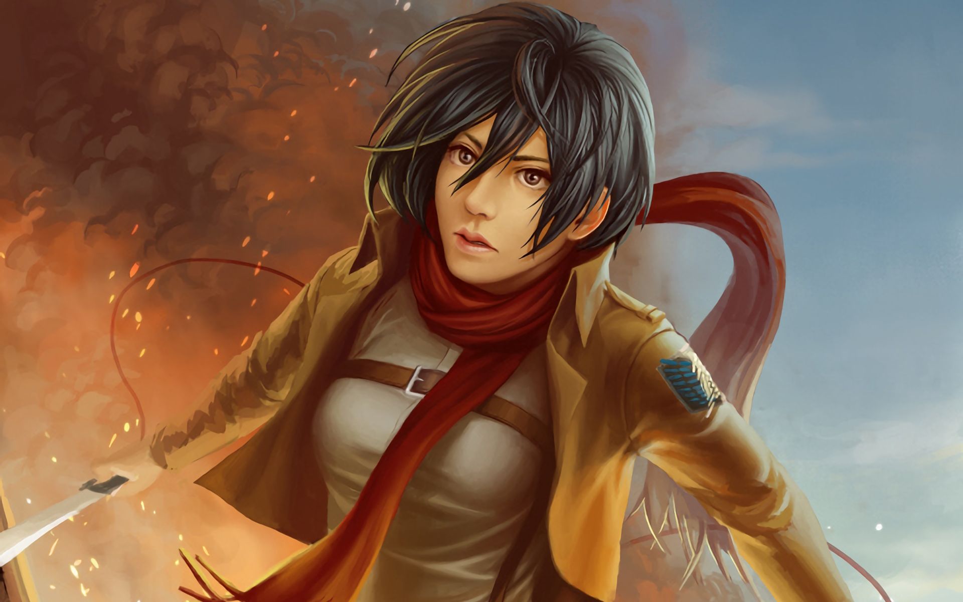 Download mobile wallpaper Anime, Mikasa Ackerman, Shingeki No Kyojin, Attack On Titan for free.