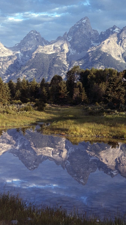 Download mobile wallpaper Mountains, Mountain, Reflection, Earth for free.