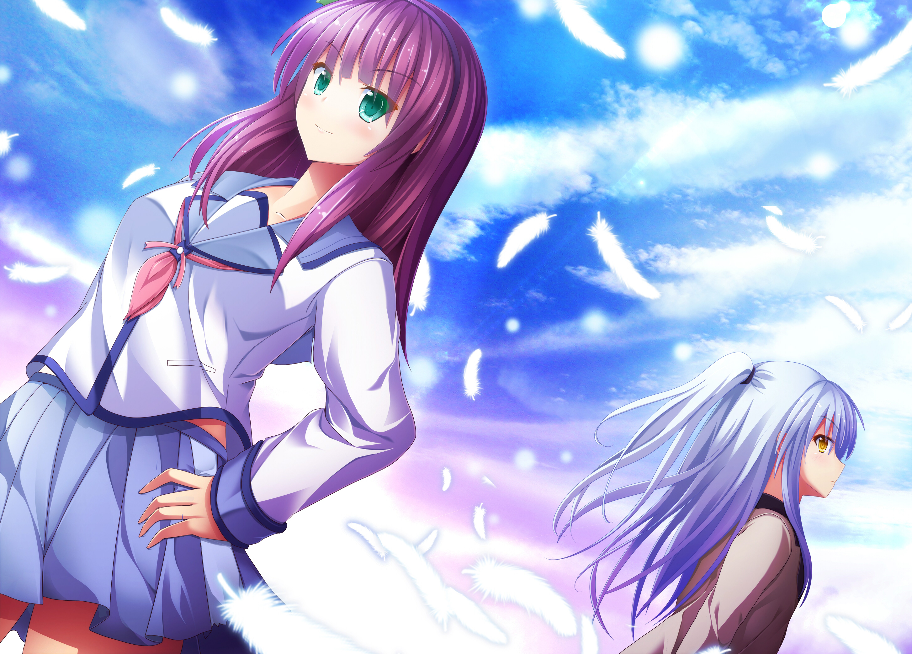 Laden Sie das Animes, Angel Beats!, Juri Nakamura, Kanade Tachibana-Bild kostenlos auf Ihren PC-Desktop herunter