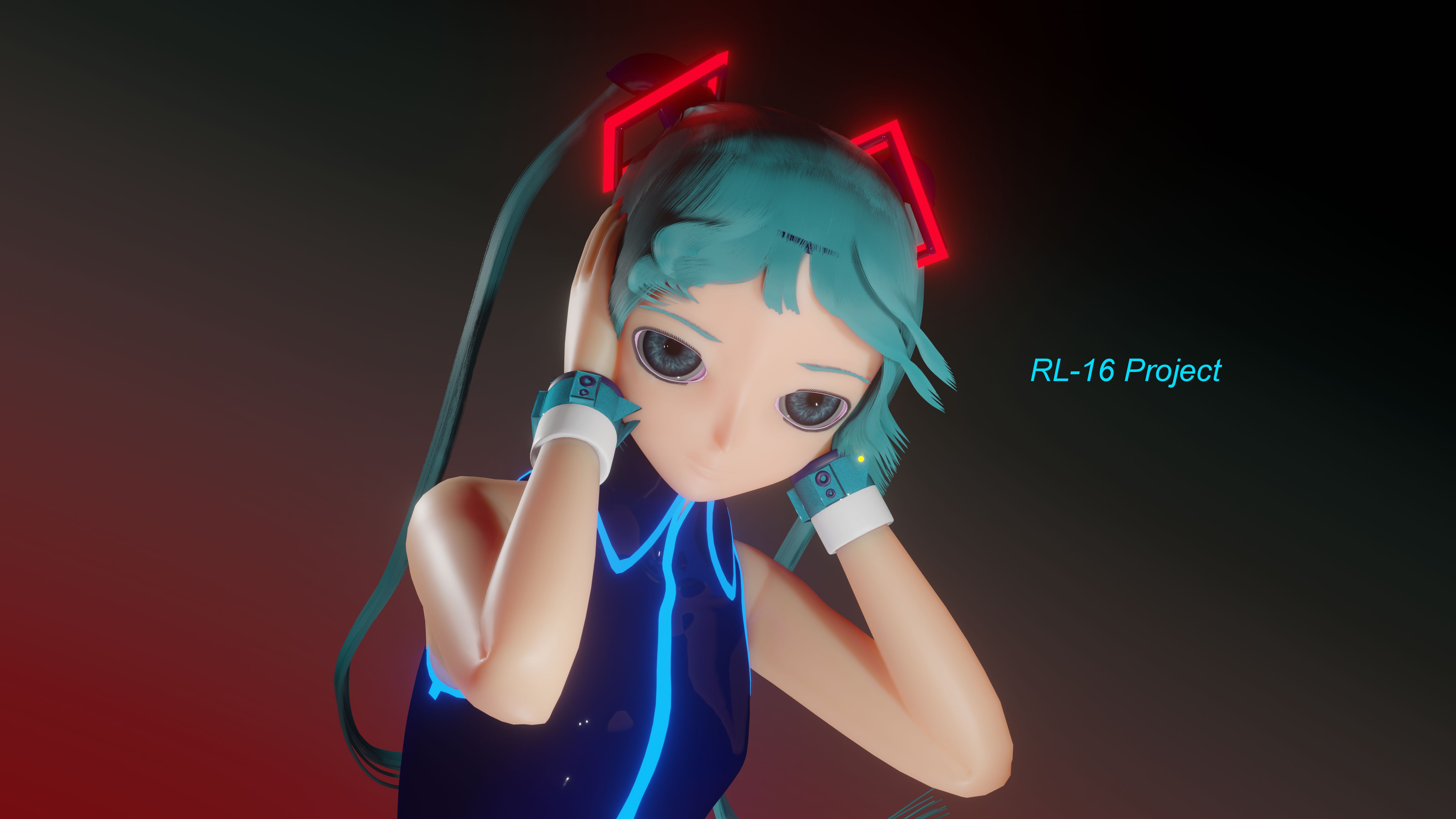 Descarga gratuita de fondo de pantalla para móvil de Vocaloid, Ojos Azules, Animado, Pelo Largo, Hatsune Miku, Licuadora Modelo 3D.