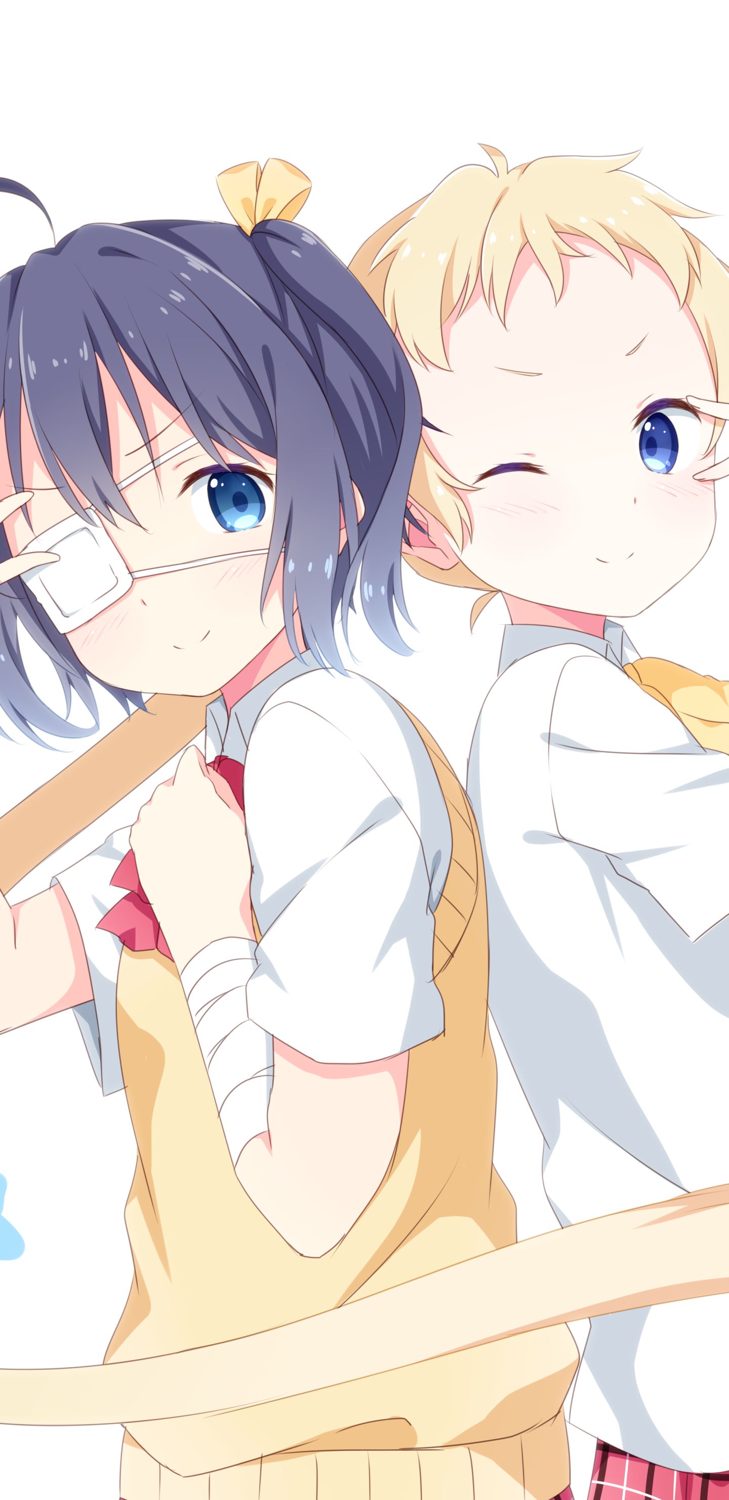 anime, love chunibyo & other delusions, rikka takanashi, sanae dekomori images