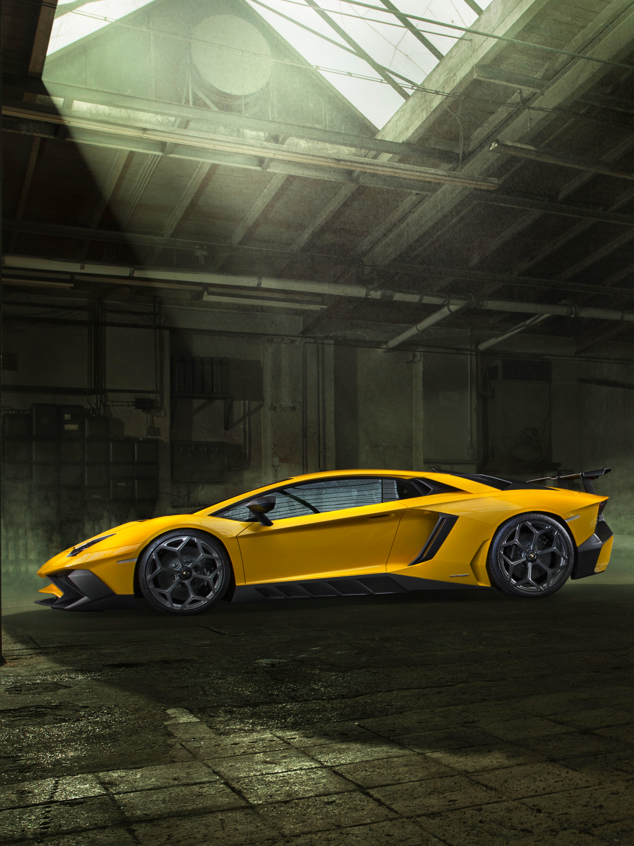 Free download wallpaper Lamborghini, Car, Supercar, Lamborghini Aventador, Vehicles, Yellow Car, Lamborghini Aventador Sv on your PC desktop