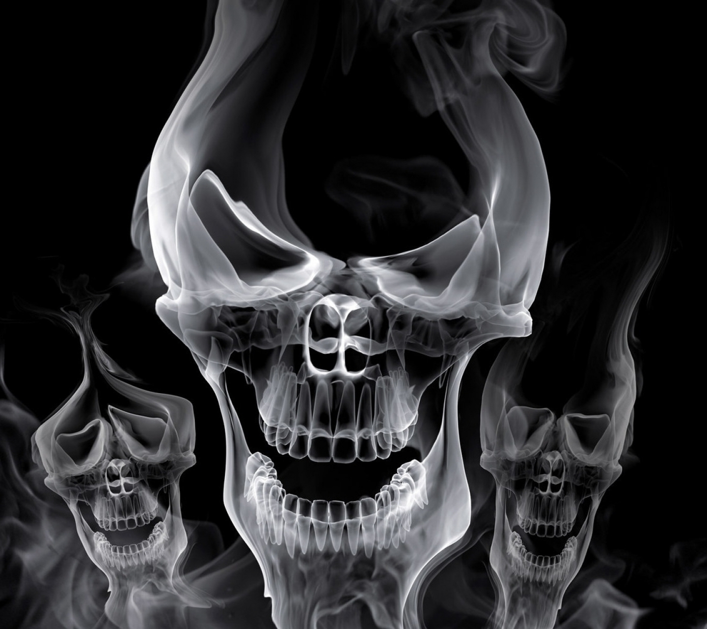 Free download wallpaper Dark, Skull on your PC desktop