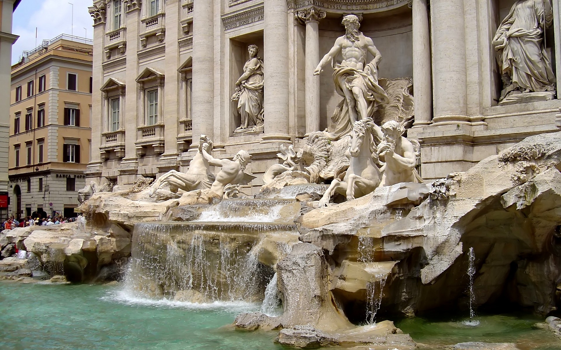 Download mobile wallpaper Trevi Fountain, Rome, Sculpture, Italy, Monuments, Man Made for free.