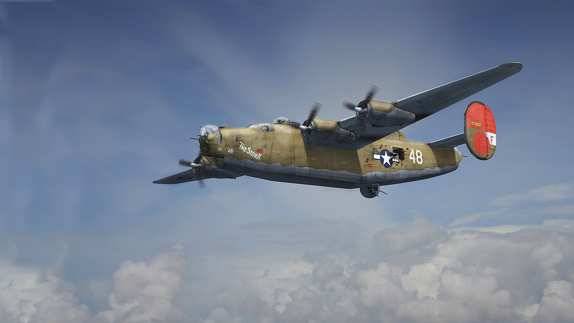 military, consolidated b 24 liberator, air force, aircraft, airplane, bomber, warplane, bombers