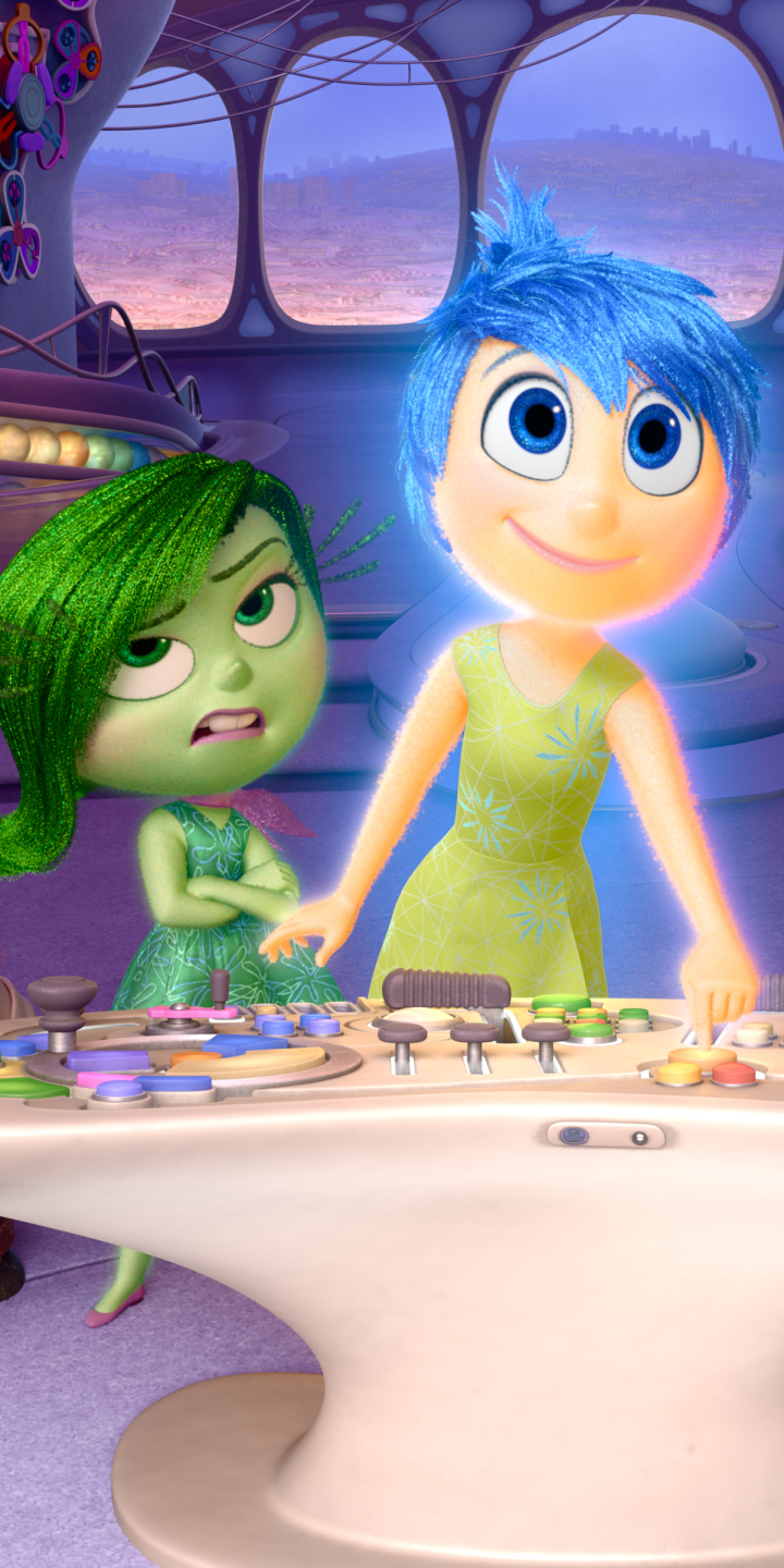 movie, inside out, joy (inside out), disgust (inside out) HD wallpaper