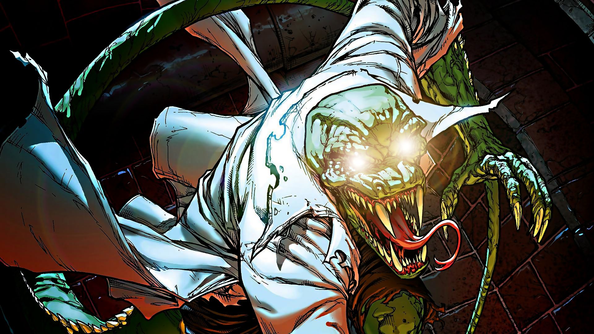 Baixar papel de parede para celular de Homem Aranha, História Em Quadrinhos, Lagarto (Marvel Comics) gratuito.
