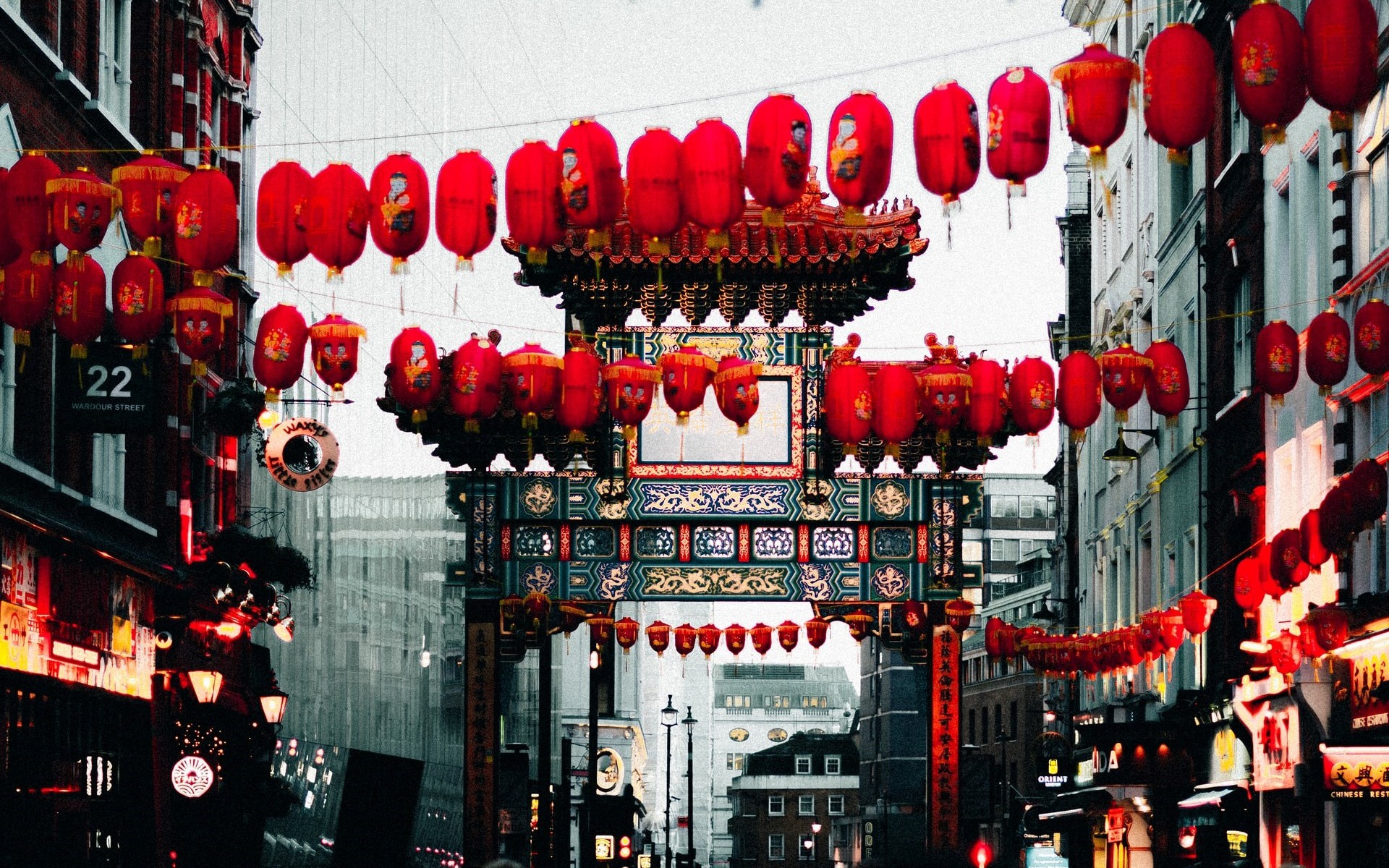 PCデスクトップに街, 光, 中国, ゲート, マンメイド画像を無料でダウンロード
