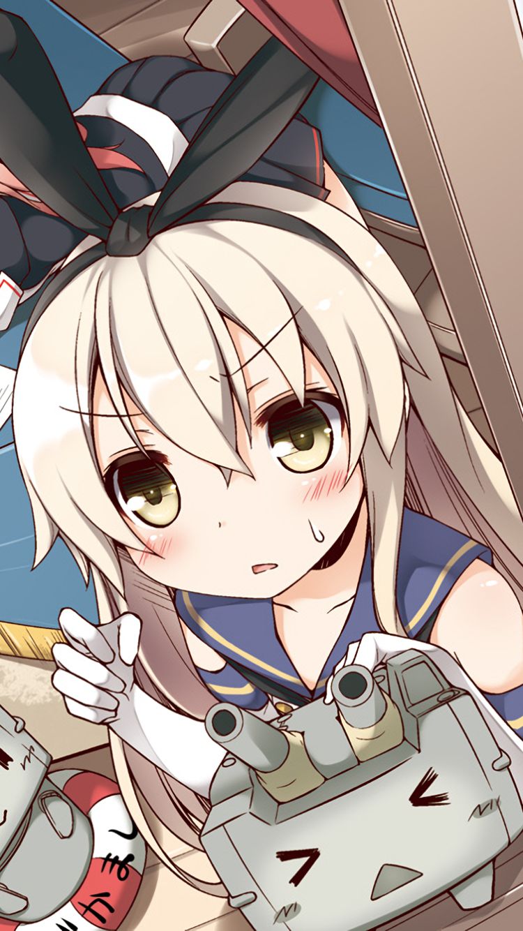 Descarga gratuita de fondo de pantalla para móvil de Animado, Colección Kantai, Shimakaze (Kancolle).