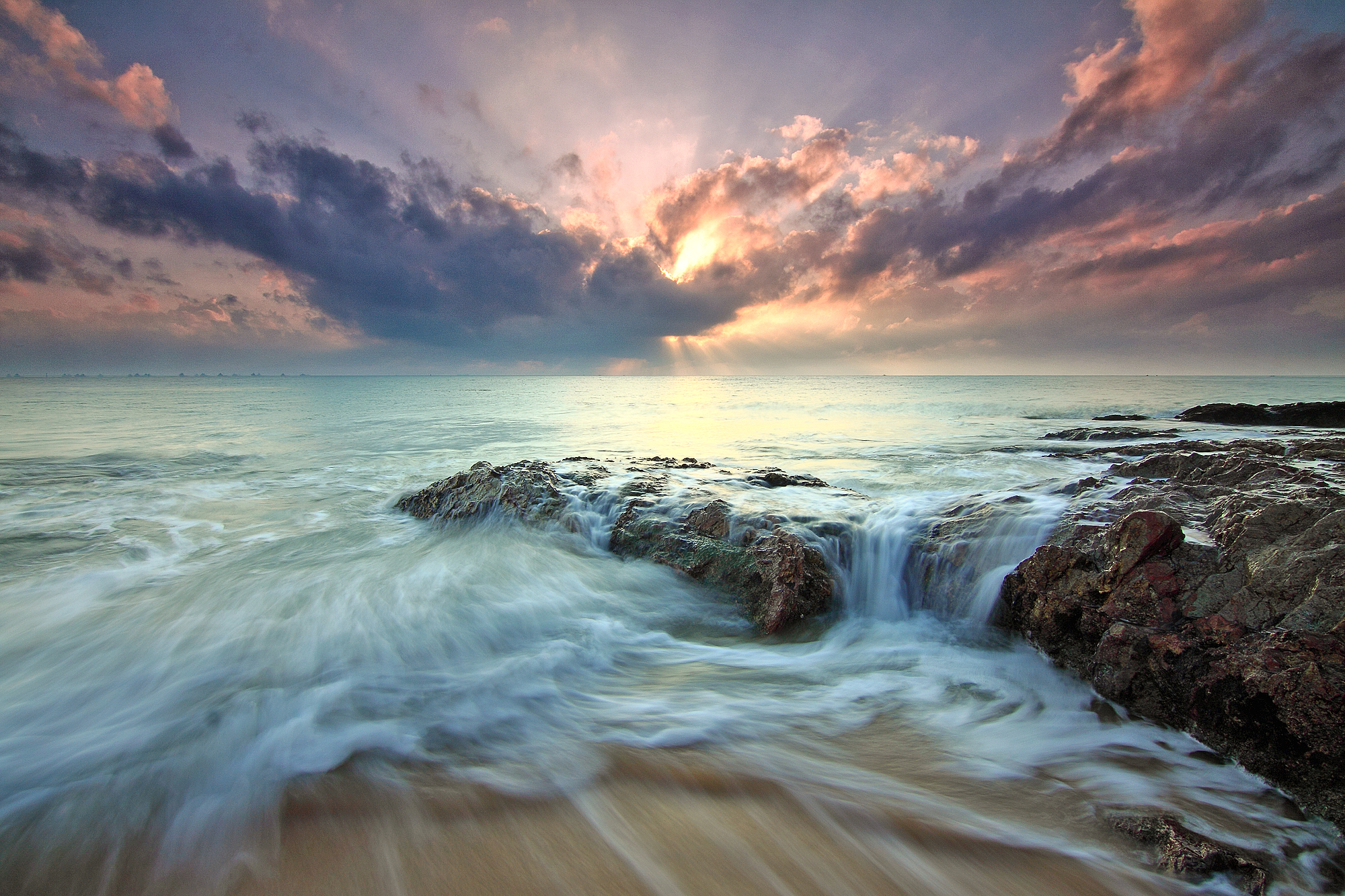 Laden Sie das Ozean, Wolke, Meer, Sonne, Erde/natur-Bild kostenlos auf Ihren PC-Desktop herunter