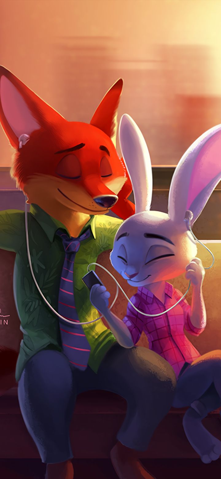 Download mobile wallpaper Movie, Zootopia, Nick Wilde, Judy Hopps for free.