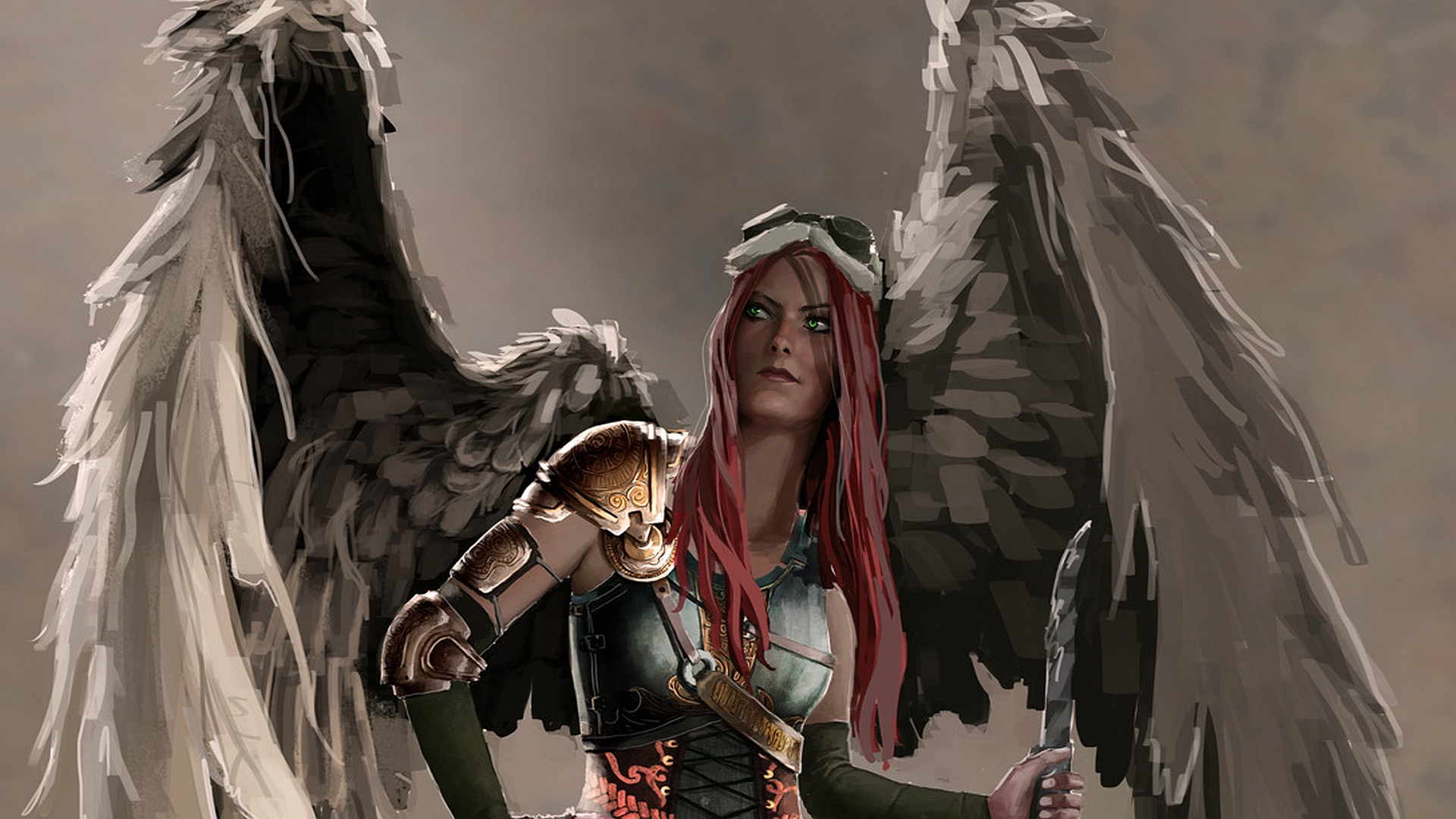 Download mobile wallpaper Fantasy, Angel Warrior for free.