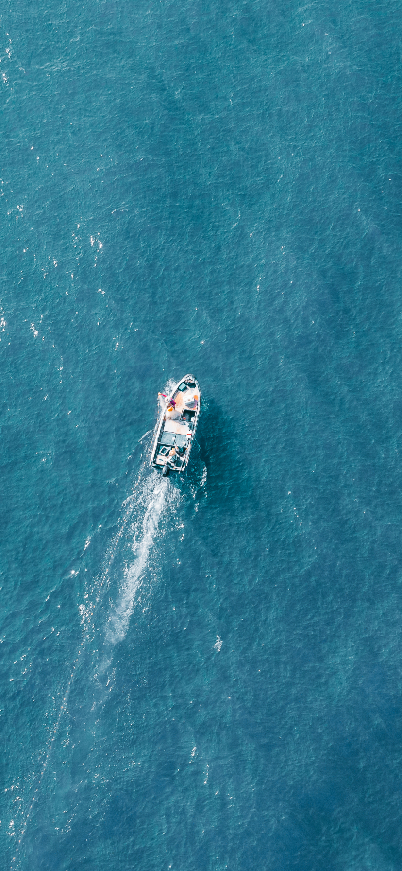 Download mobile wallpaper Ocean, Boat, Photography, Aerial for free.