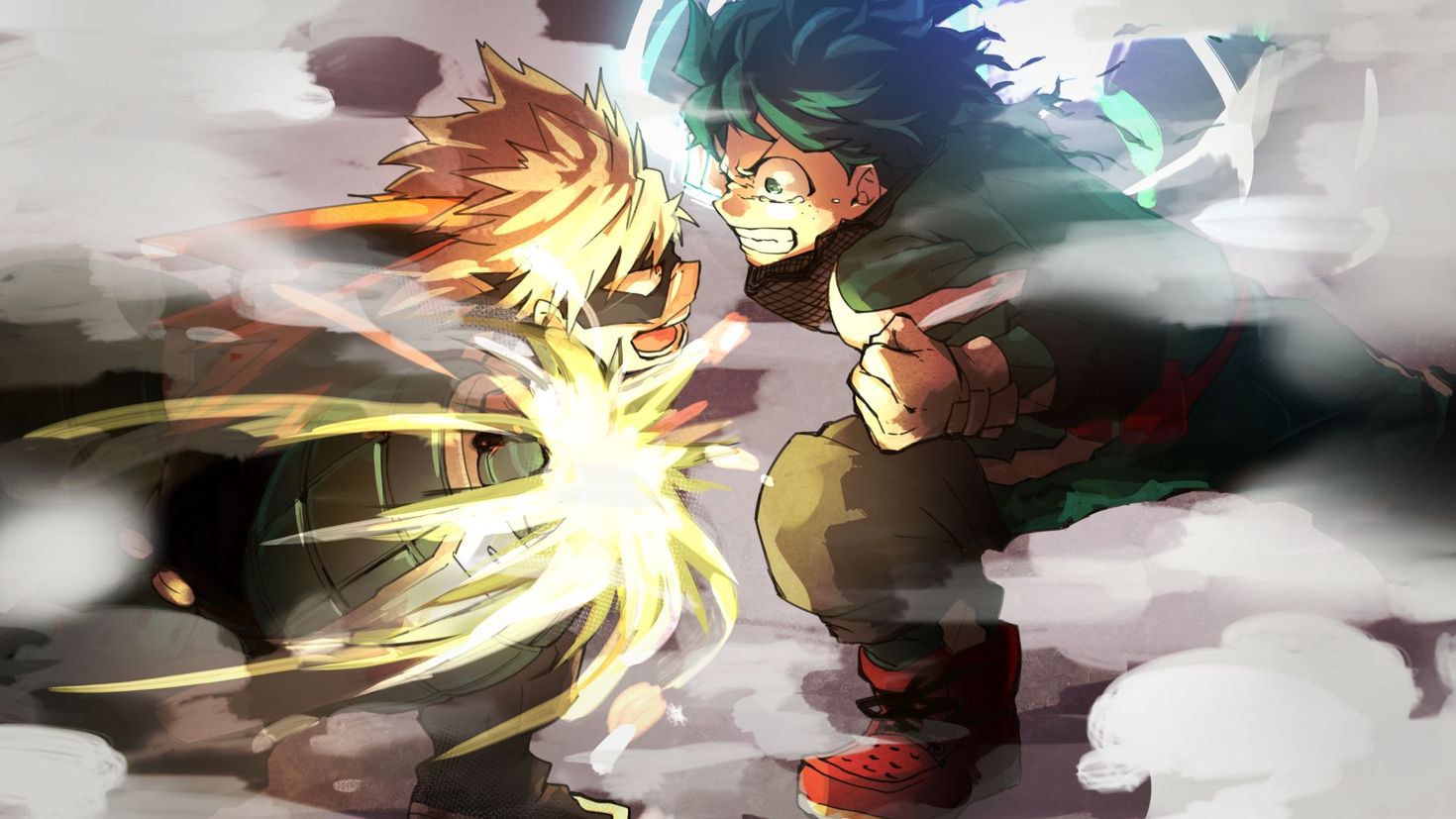 HDデスクトップ 壁紙: 爆豪勝己, 僕のヒーローアカデミア, 緑谷出久, アニメダウンロ…