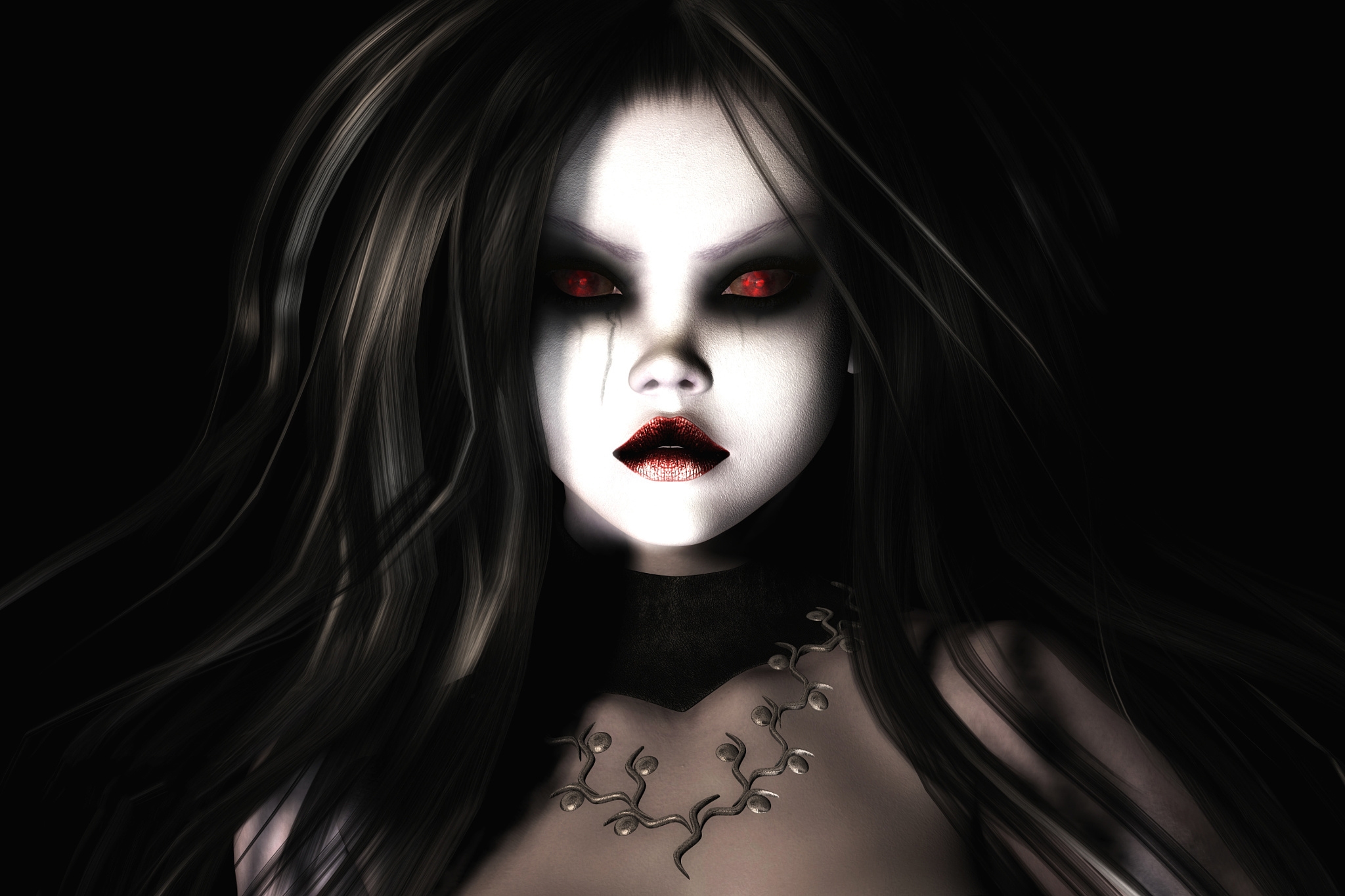 Free download wallpaper Dark, Demon, Red Eyes on your PC desktop