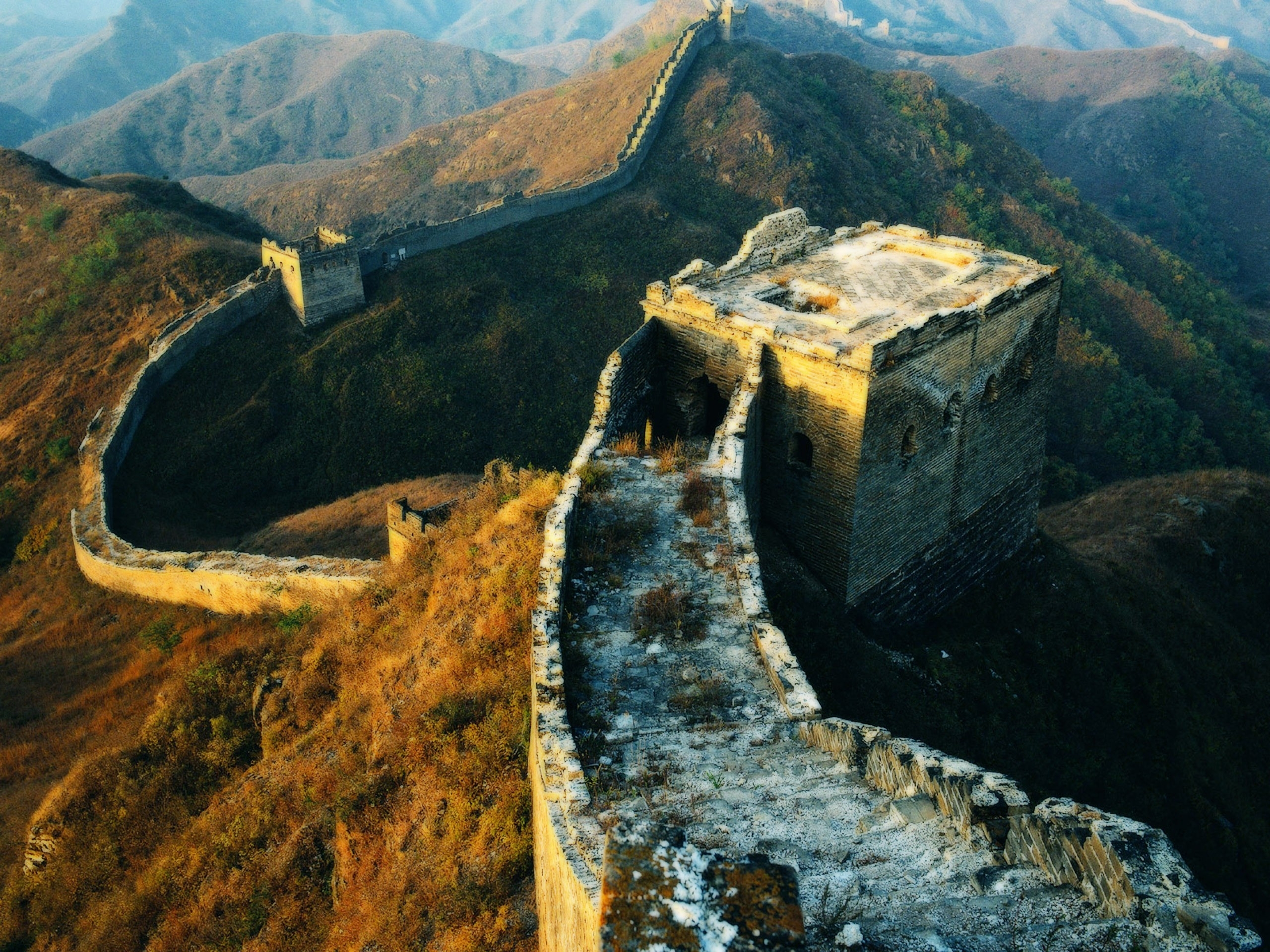 Скачати мобільні шпалери Велика Китайська Стіна, Пам'ятники, Створено Людиною безкоштовно.