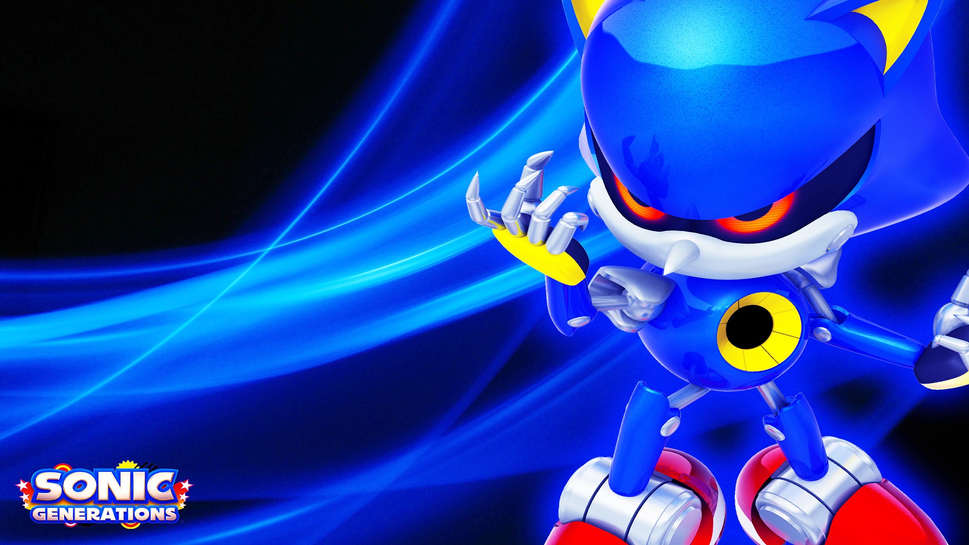 video game, sonic generations, metal sonic, sonic