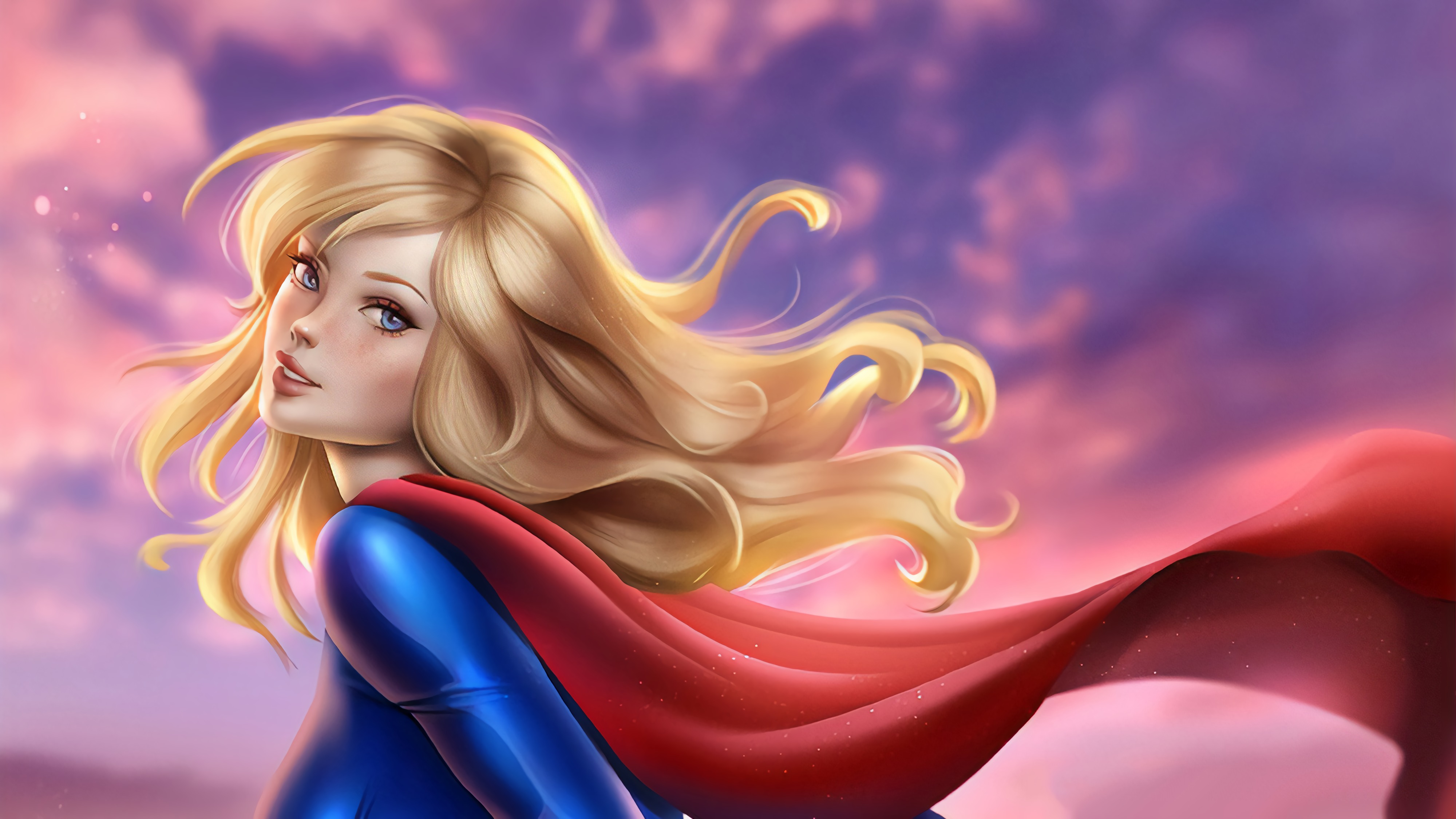 Free download wallpaper Superman, Blonde, Blue Eyes, Comics, Dc Comics, Supergirl on your PC desktop