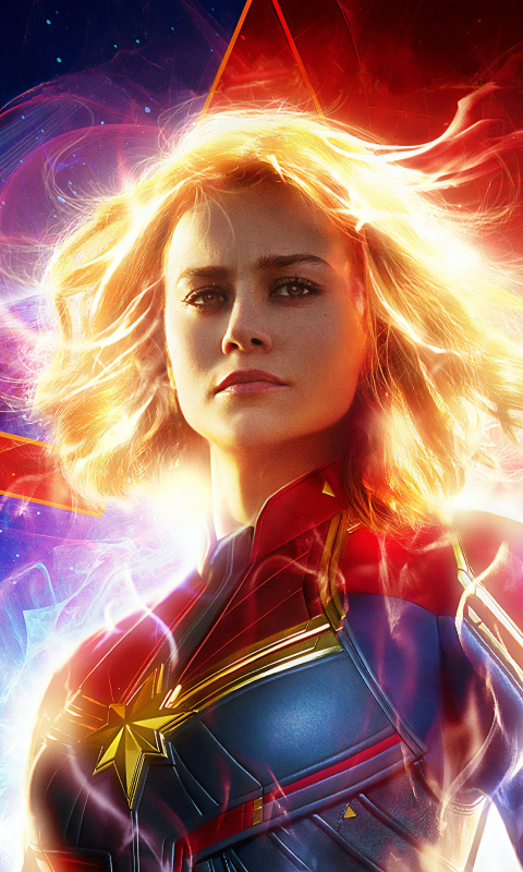 Handy-Wallpaper Filme, Captain Marvel, Brie Larson kostenlos herunterladen.