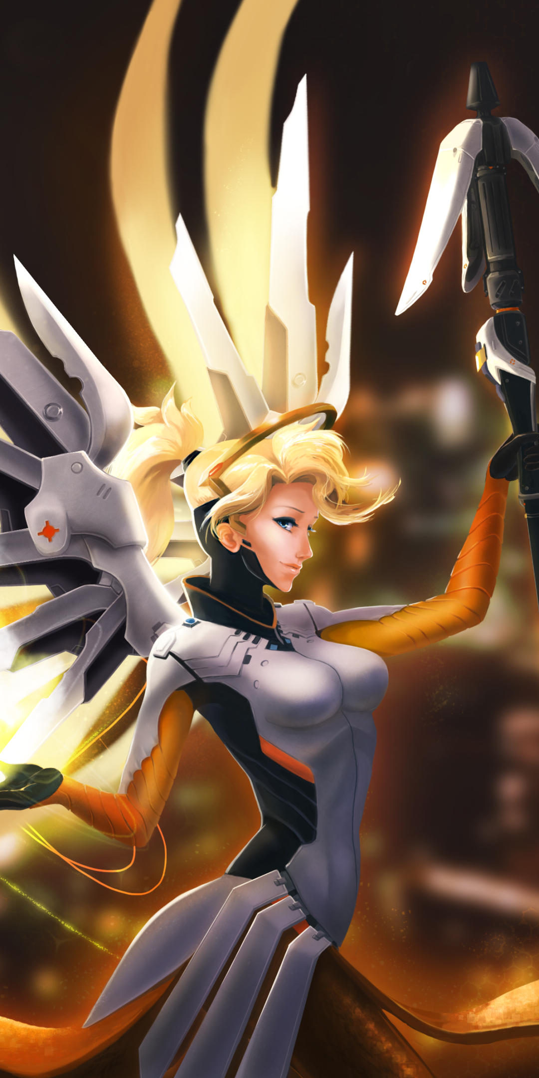 Download mobile wallpaper Overwatch, Video Game, Mercy (Overwatch) for free.