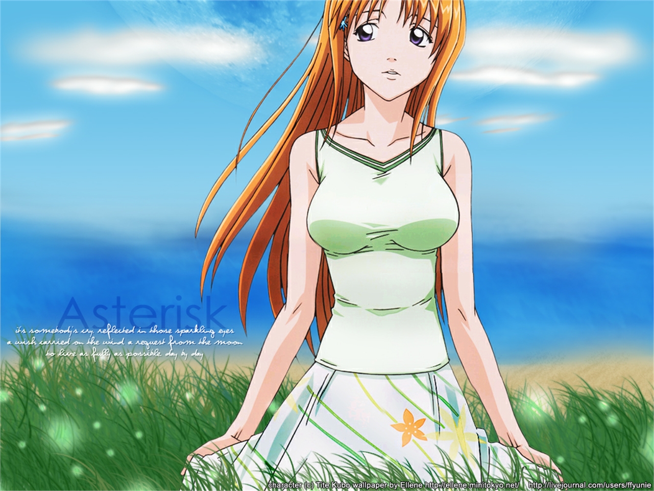 Handy-Wallpaper Bleach, Animes, Orihime Inoue kostenlos herunterladen.