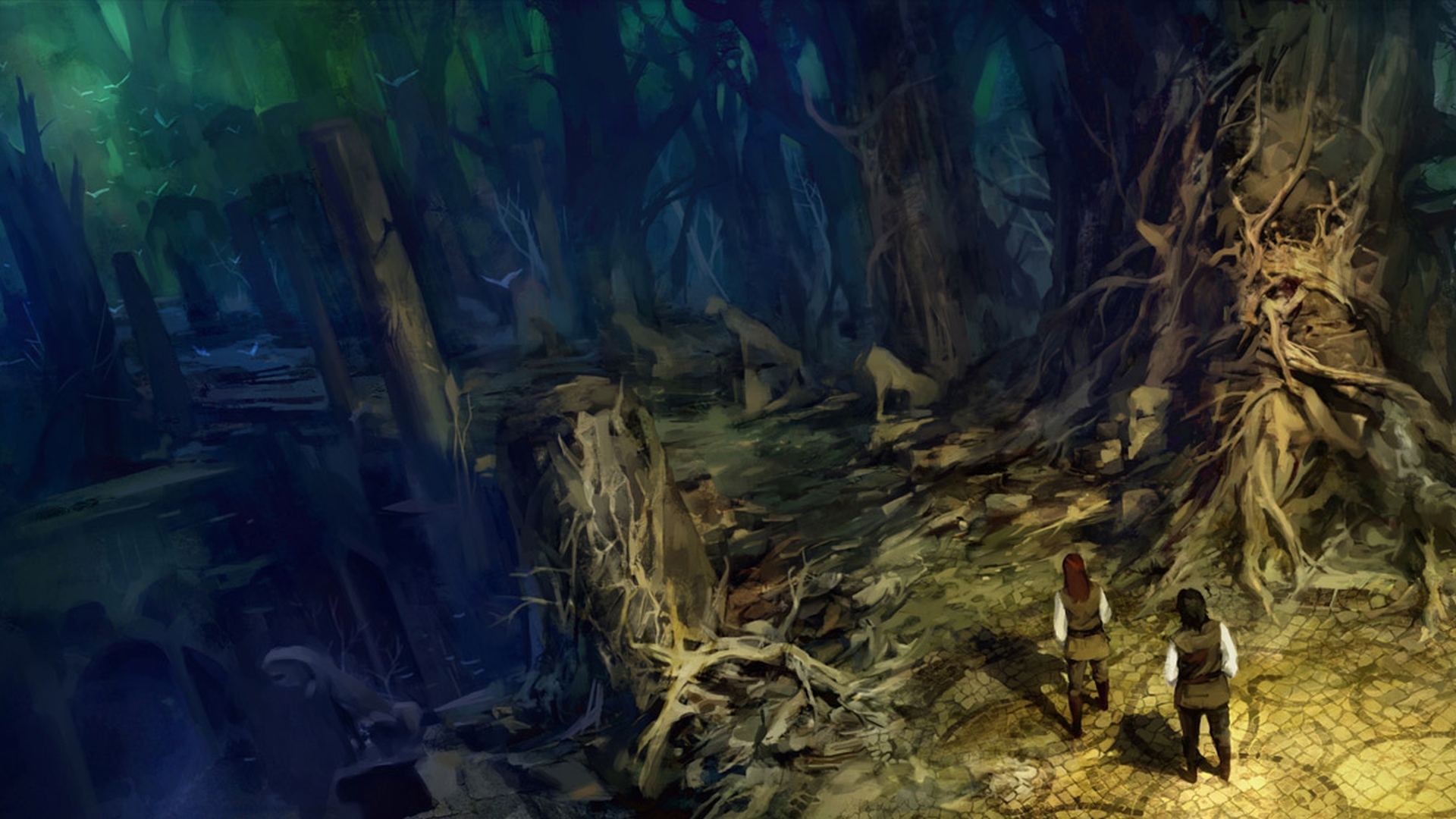 Free download wallpaper Fantasy, Forest on your PC desktop