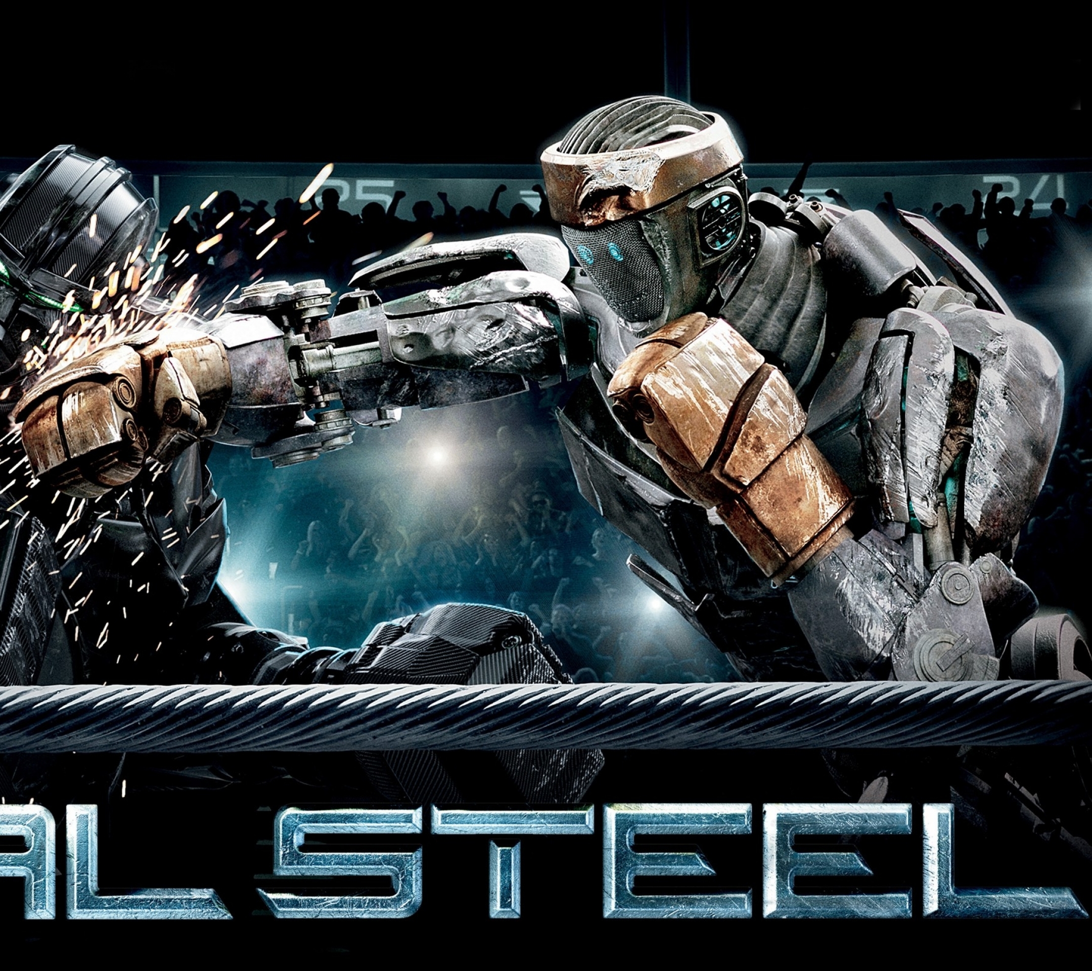Laden Sie das Filme, Real Steel Stahlharte Gegner-Bild kostenlos auf Ihren PC-Desktop herunter