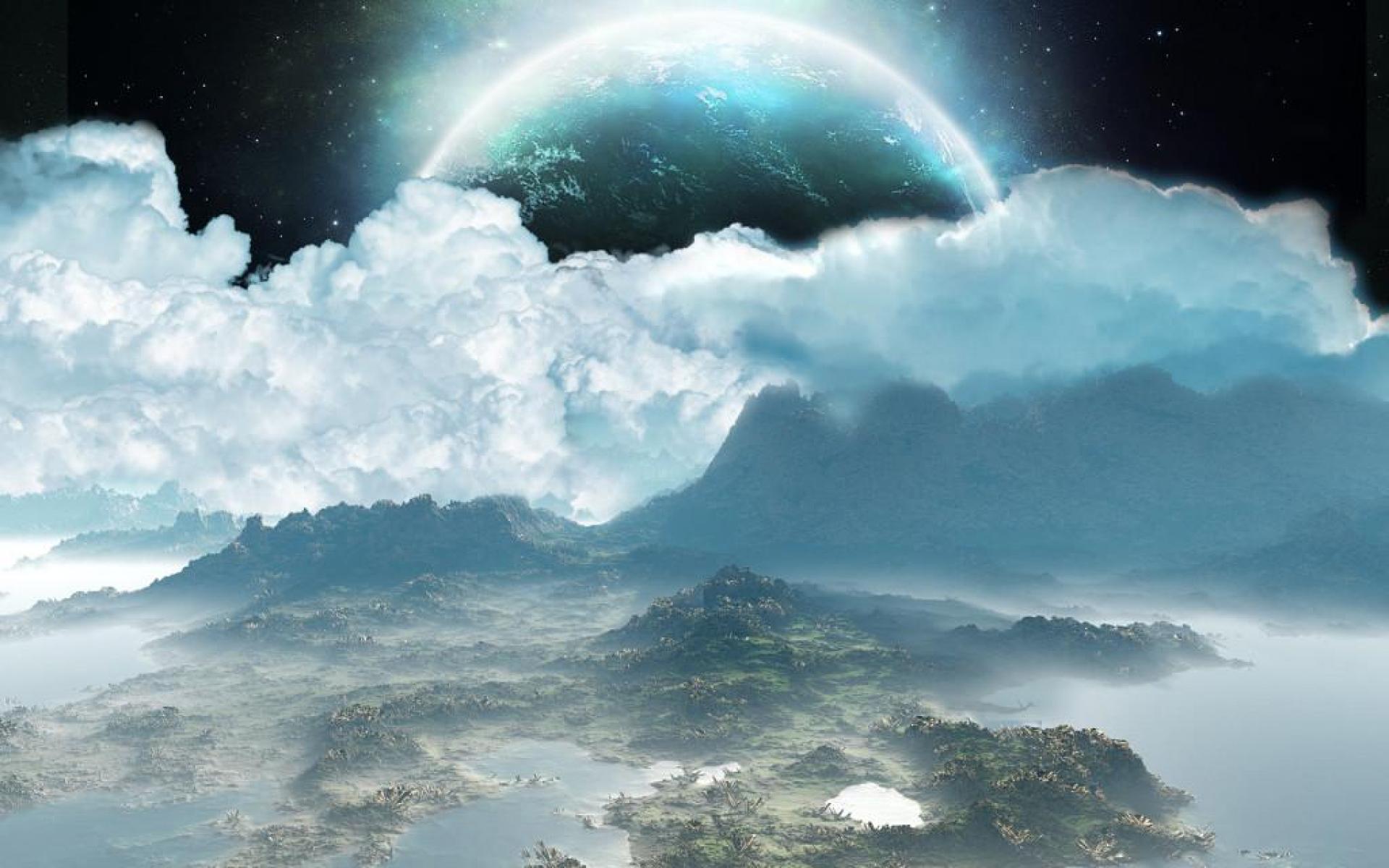 Descarga gratis la imagen Planeta, Ciencia Ficción, Nube en el escritorio de tu PC