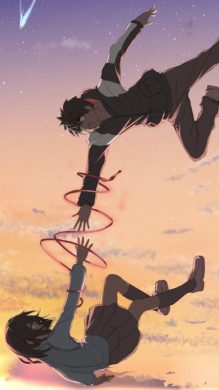 Download mobile wallpaper Anime, Your Name, Kimi No Na Wa, Mitsuha Miyamizu, Taki Tachibana for free.