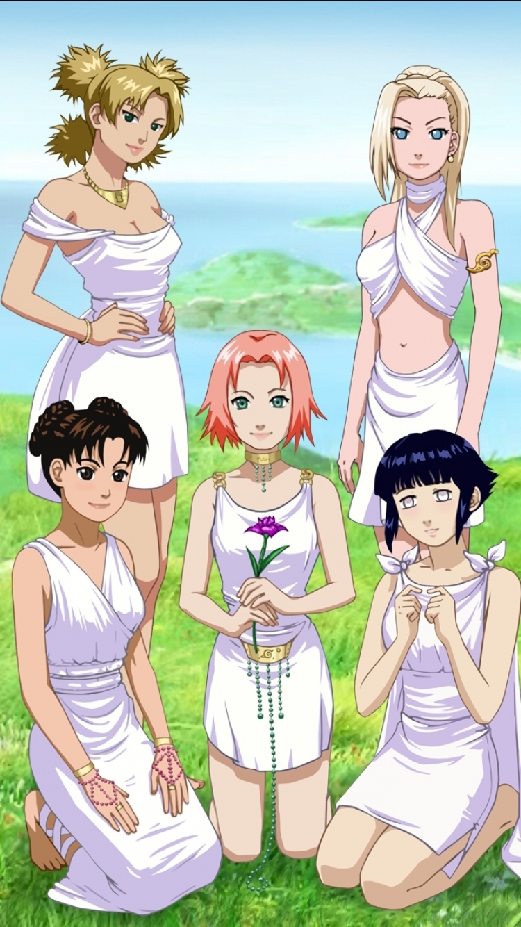 Descarga gratuita de fondo de pantalla para móvil de Naruto, Animado, Temari (Naruto), Hinata Hyuga, Ino Yamanaka, Sakura Haruno, Tenten (Naruto).